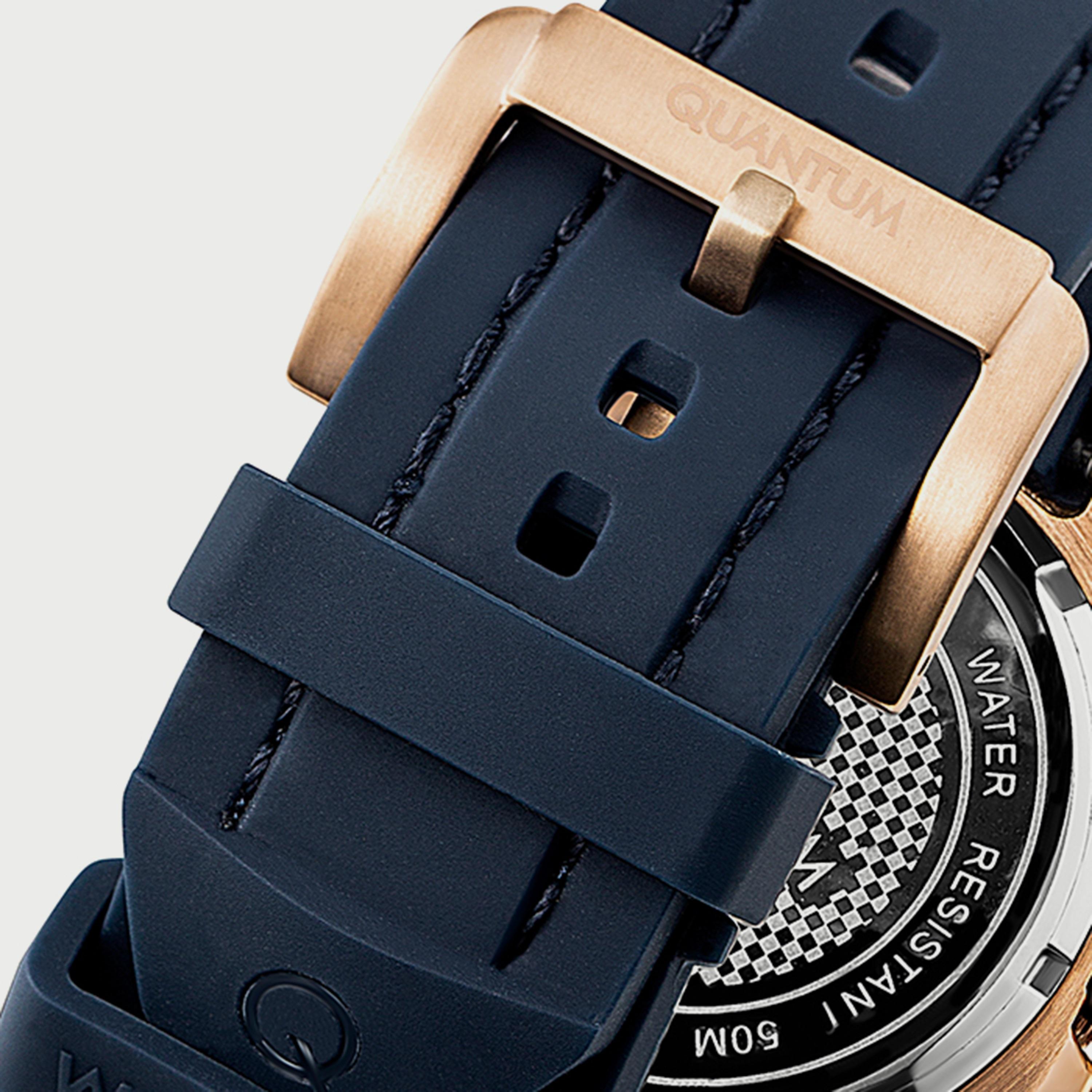 Quantum Men's Blue Chronograph Silicone Strap Watch HNG905.499-men-watchesandjewellery-watches-image-3