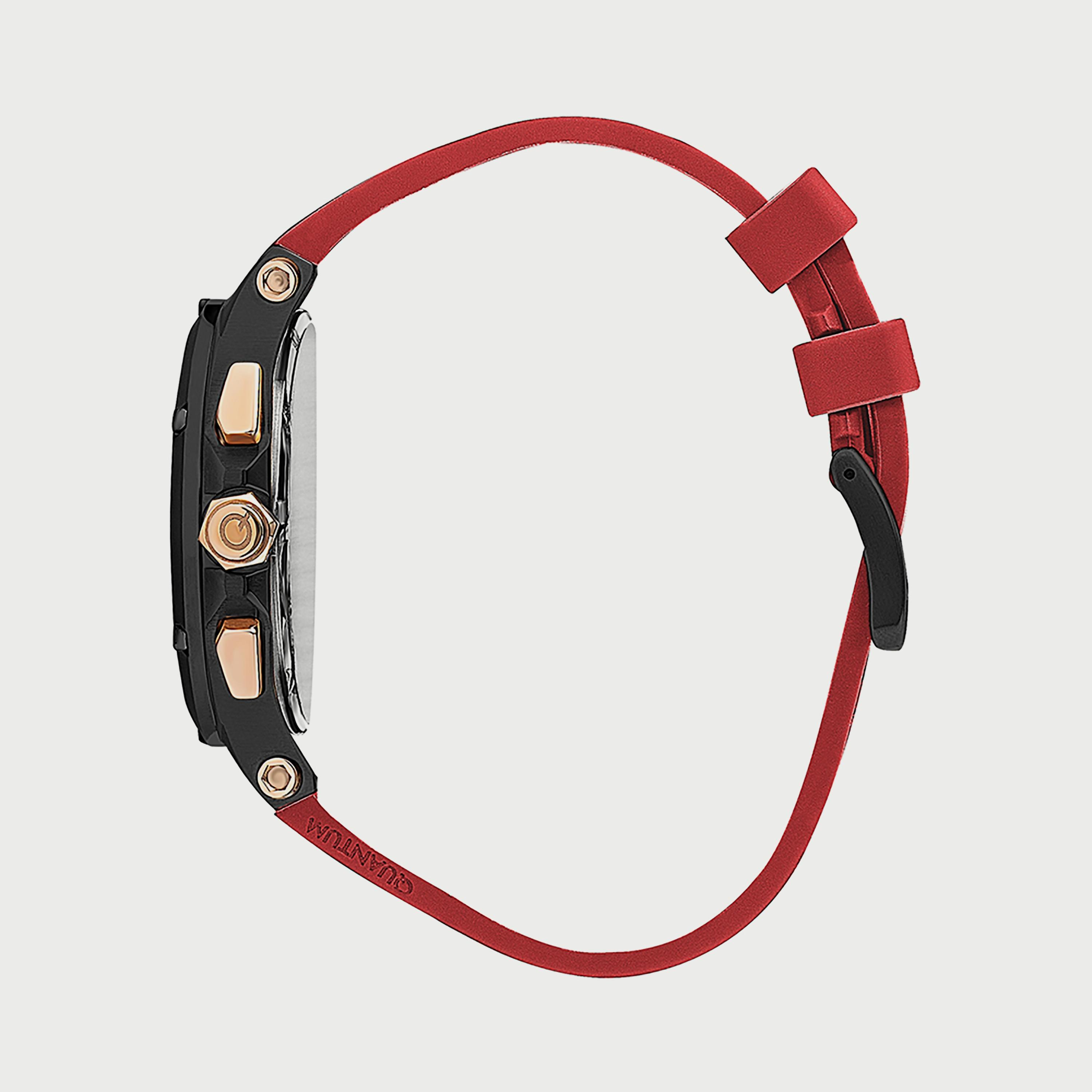  HNG905.658 ساعة من كوانتوم للرجال مزود بسوار سيليكون كرونوغراف أحمر-men-watchesandjewellery-watches-image-2