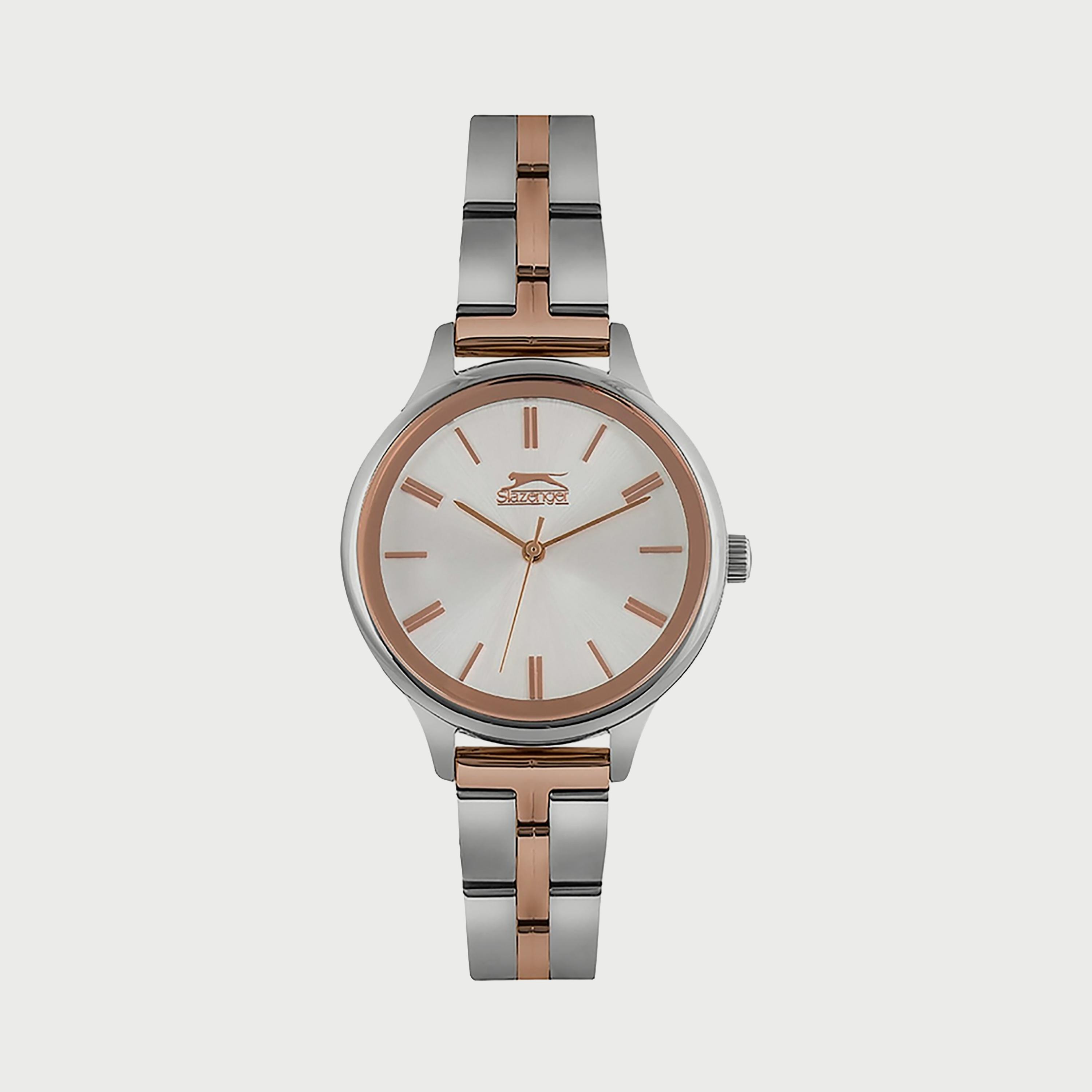 Slazenger Women's Silver & Rose Gold Analog Stainless Steel Strap Watch SL.9.6234.3.03 | 35 MM-women-watchesandjewellery-watches-image-1