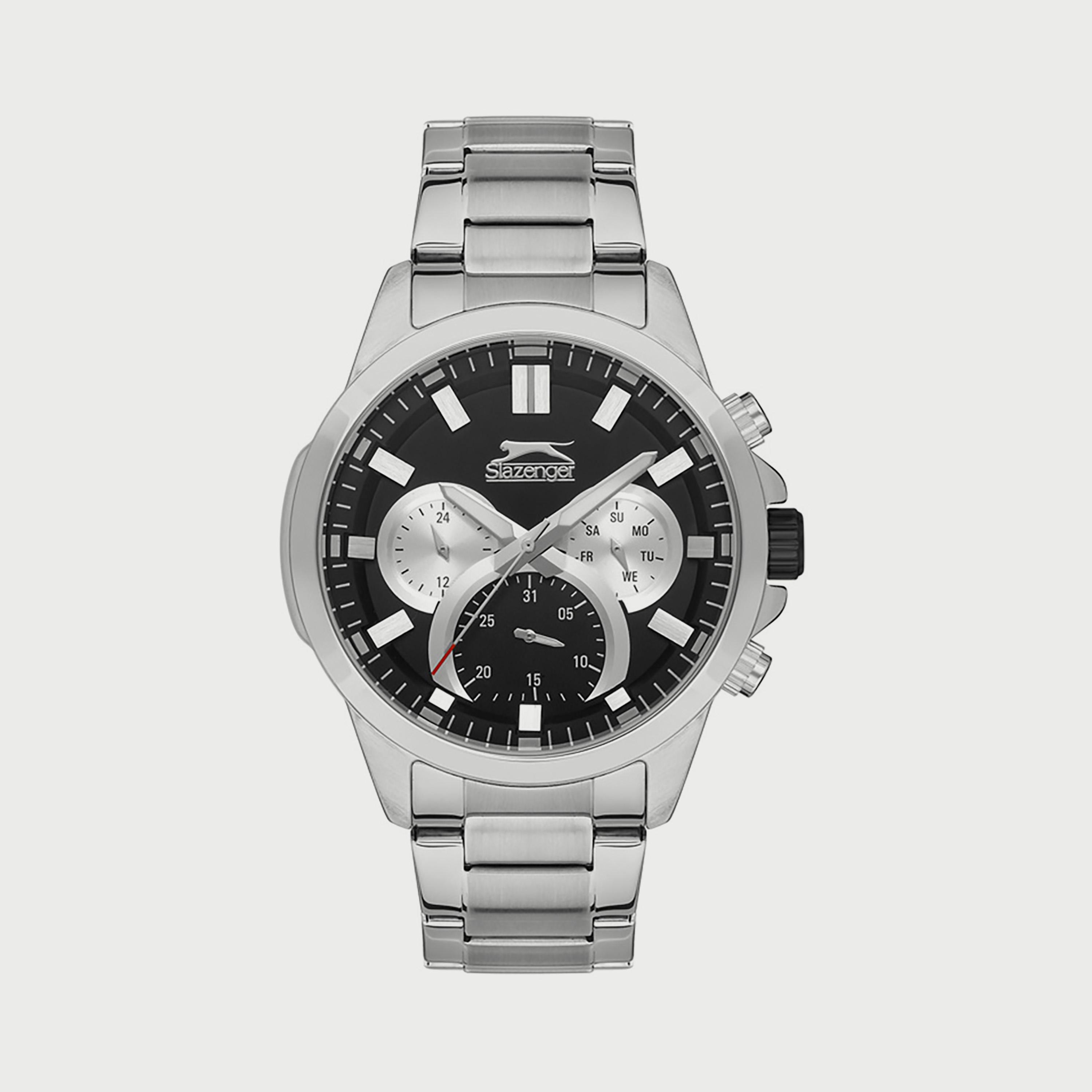 Slazenger Men's Silver Chronograph Stainless Steel Strap Watch SL.9.6526.2.02-men-watchesandjewellery-watches-image-1