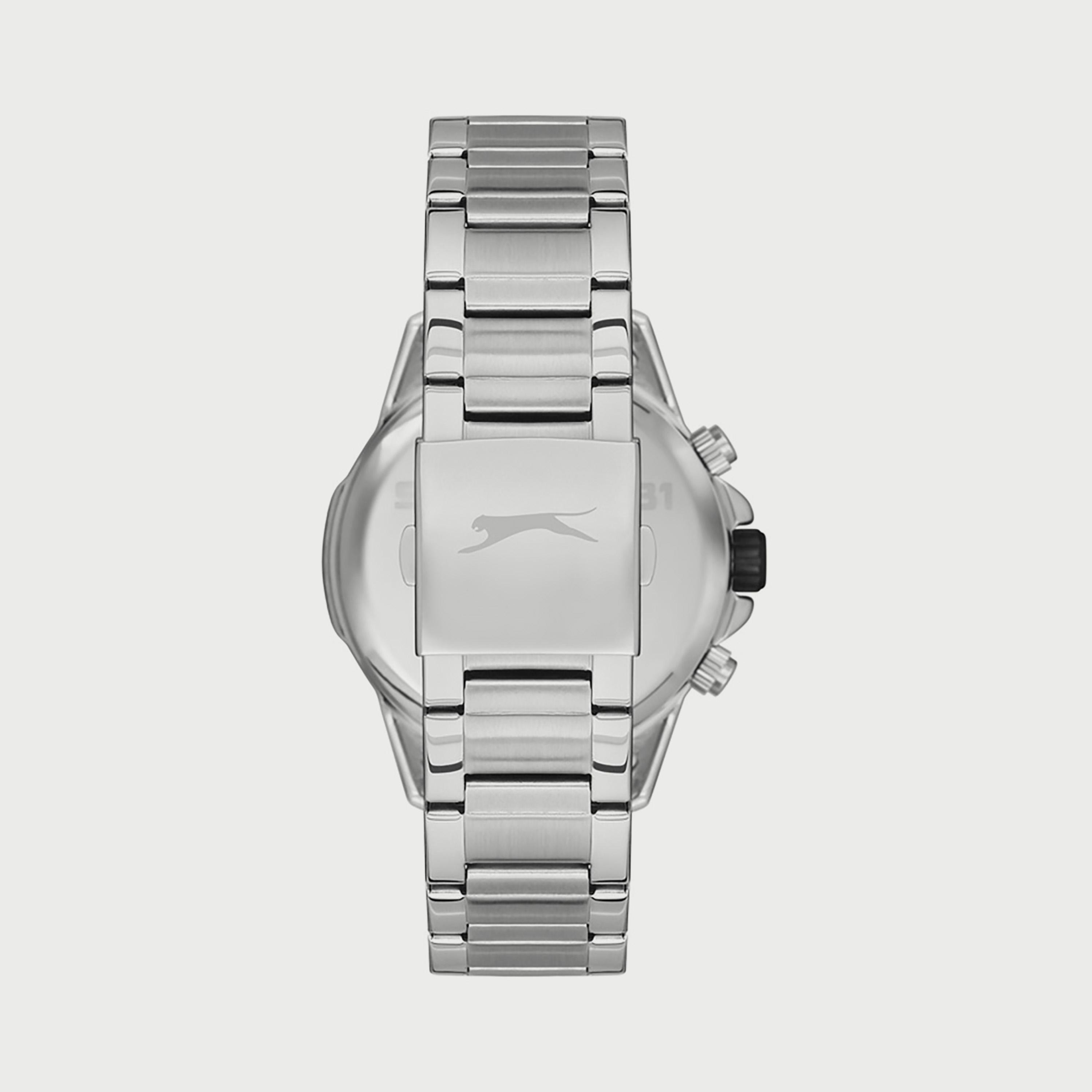 Slazenger Men's Silver Chronograph Stainless Steel Strap Watch SL.9.6526.2.02-men-watchesandjewellery-watches-image-3
