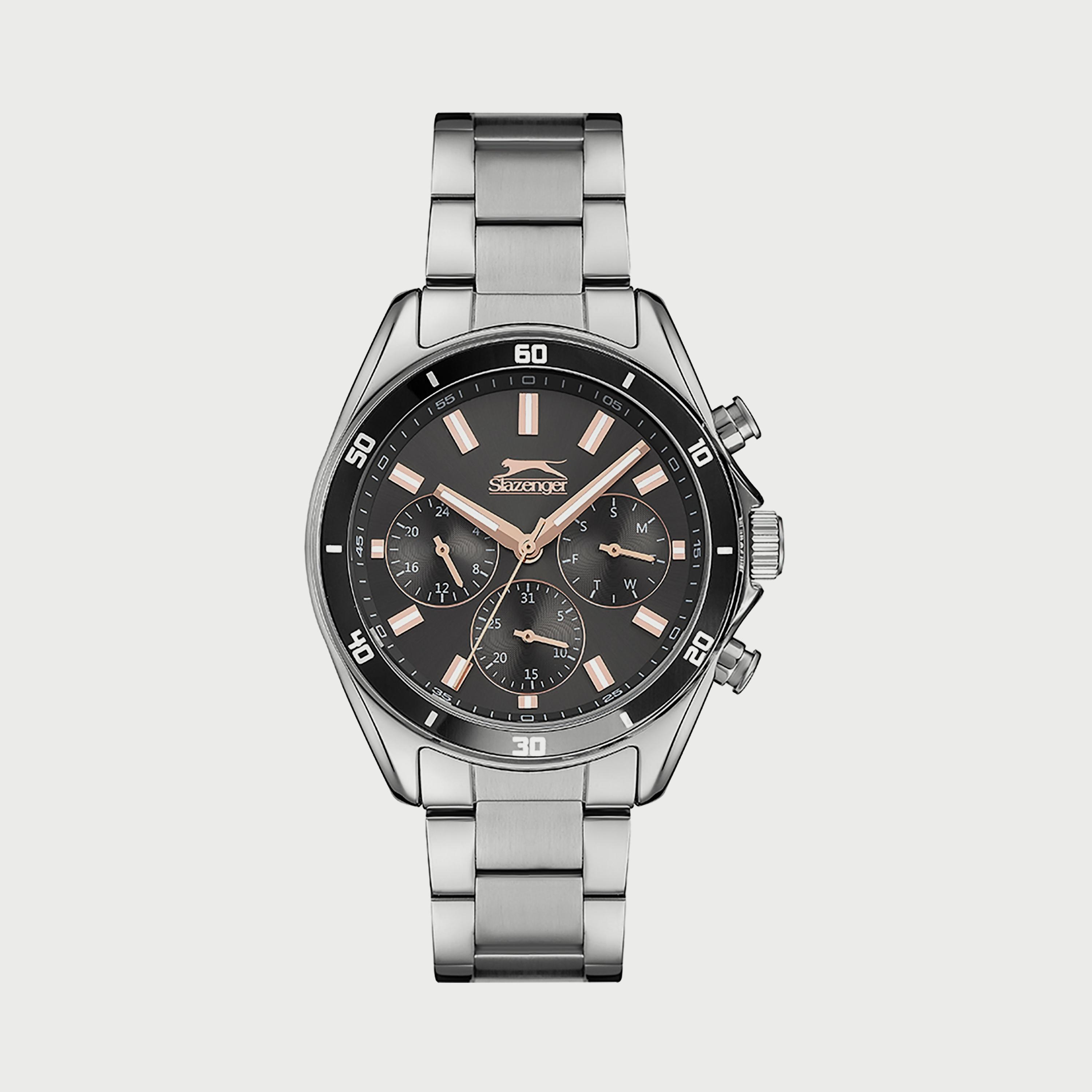  SL.9.6522.2.02 ساعة من سلازنجر للرجال كرونوغراف مزود بحزام من الستالس ستيل الفضي-men-watchesandjewellery-watches-image-1