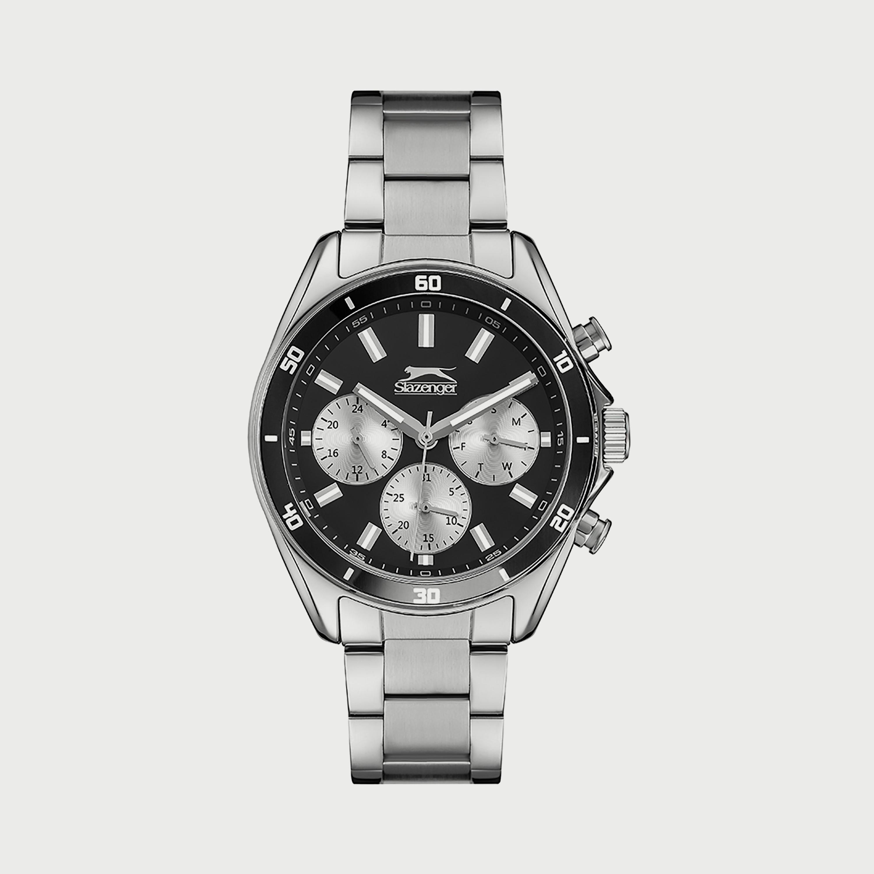 Slazenger Men's Silver Chronograph Stainless Steel Strap Watch SL.9.6522.2.03-men-watchesandjewellery-watches-image-1