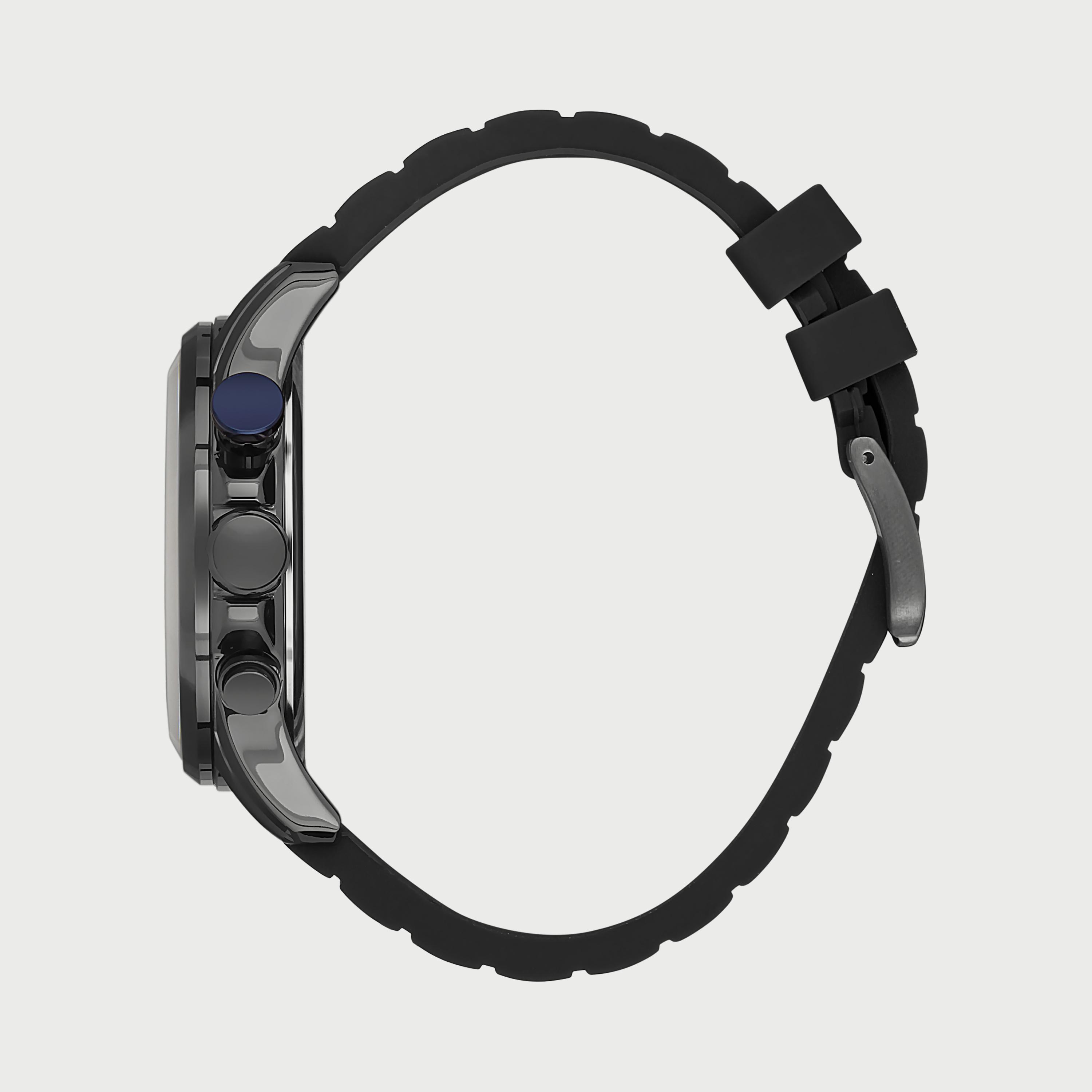 Slazenger Men's Black Chronograph Silicone Strap Watch SL.9.6552.2.01-men-watchesandjewellery-watches-image-2