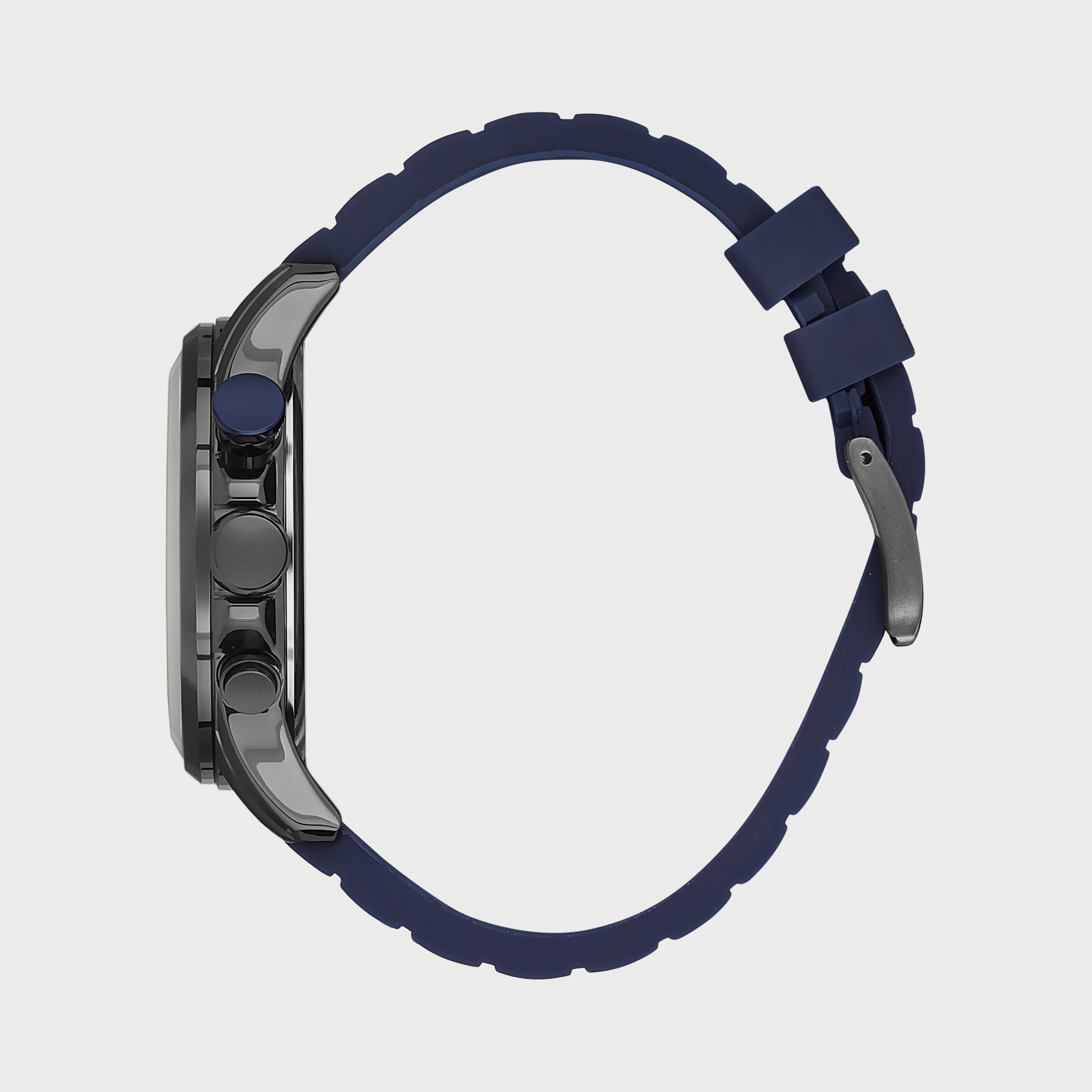 Slazenger Men's Blue Chronograph Silicone Strap Watch SL.9.6552.2.04-men-watchesandjewellery-watches-image-2