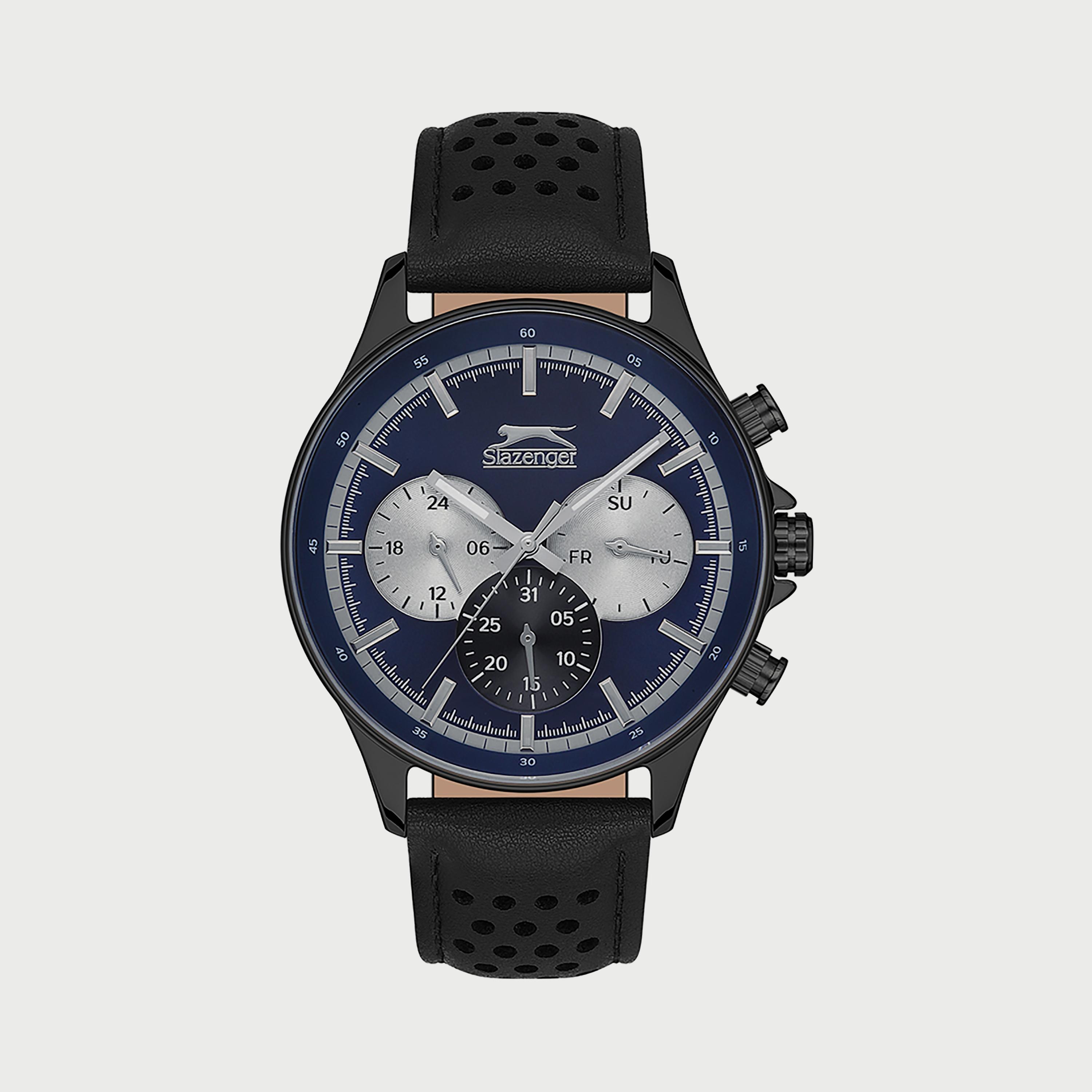  SL.9.6519.2.01 ساعة من سلازنجر للرجال مزود بحزام كرونوغراف جلدي باللون الأسود-men-watchesandjewellery-watches-image-1