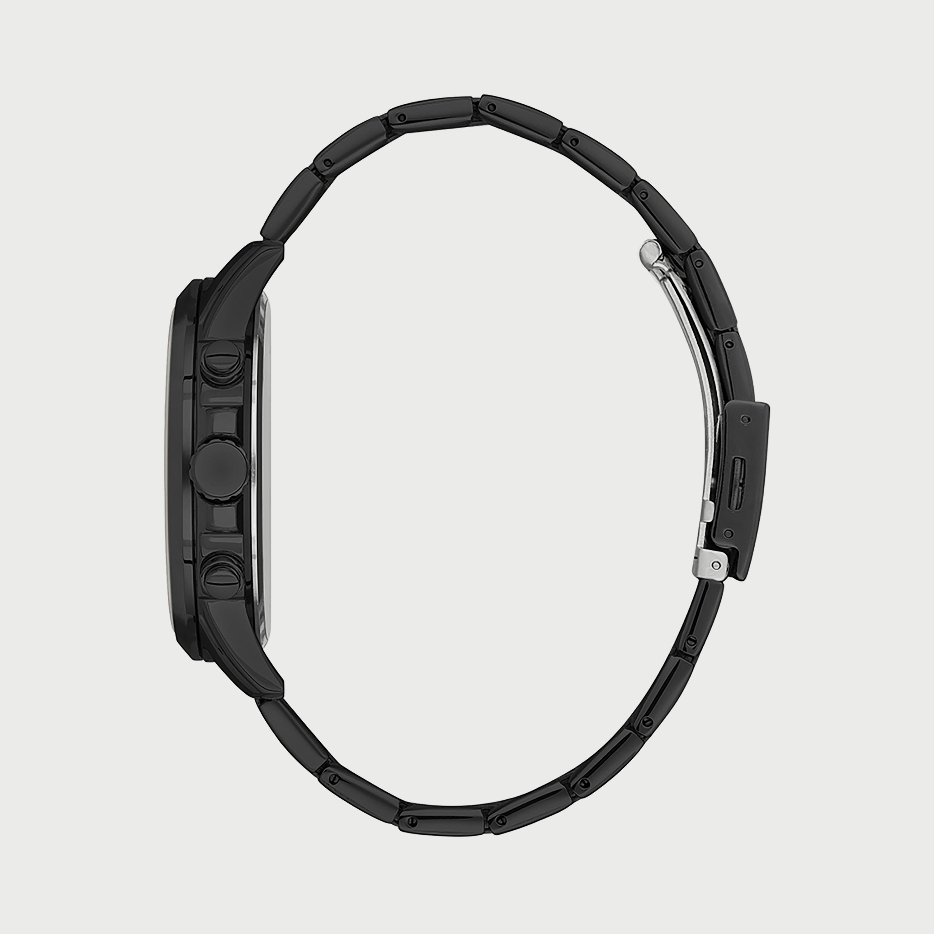 Slazenger Men's Black Chronograph Stainless Steel Strap Watch SL.9.6565.2.02-men-watchesandjewellery-watches-image-2