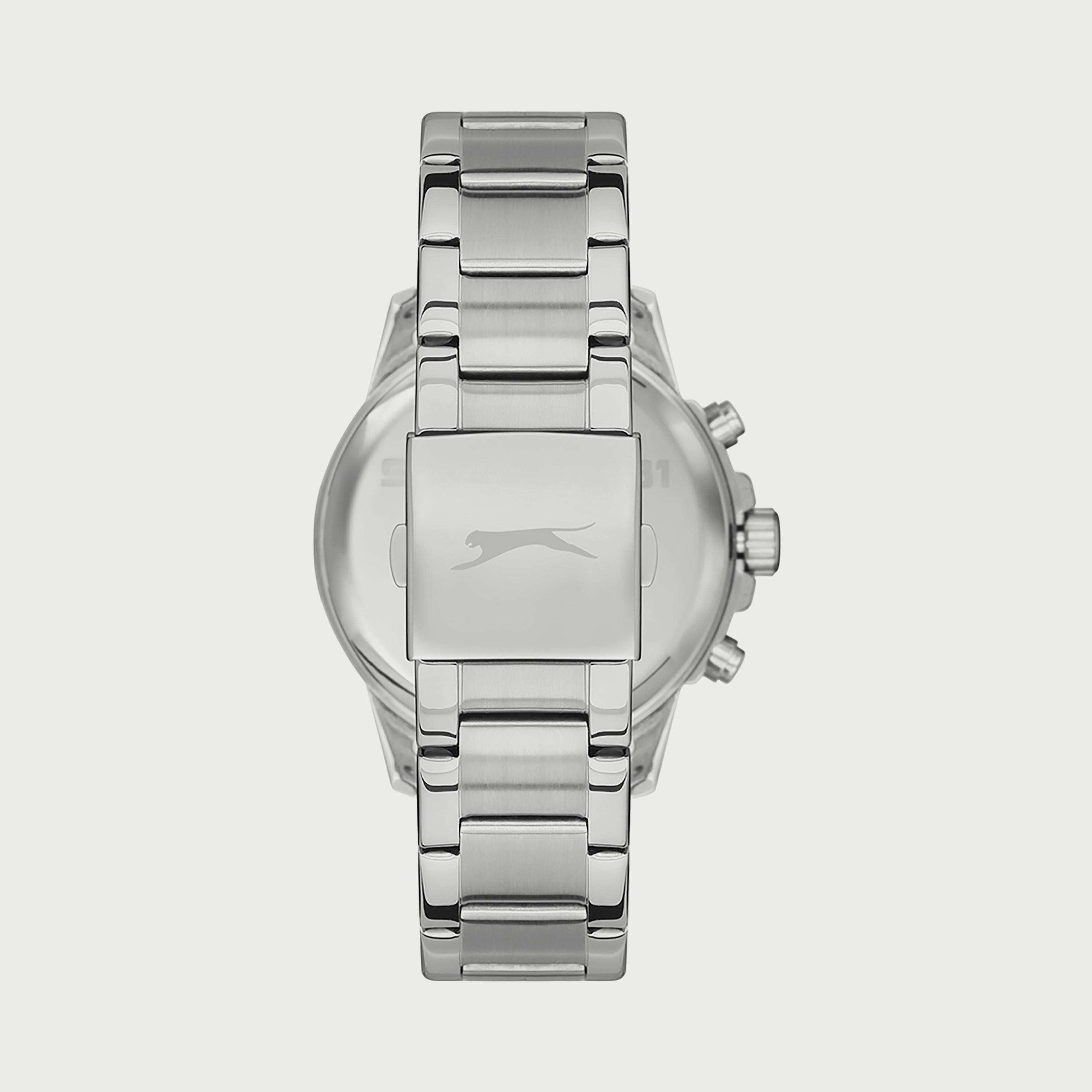  SL.9.6565.2.03 ساعة من سلازنجر للرجال كرونوغراف مزود بحزام من الستالس ستيل الفضي-men-watchesandjewellery-watches-image-3