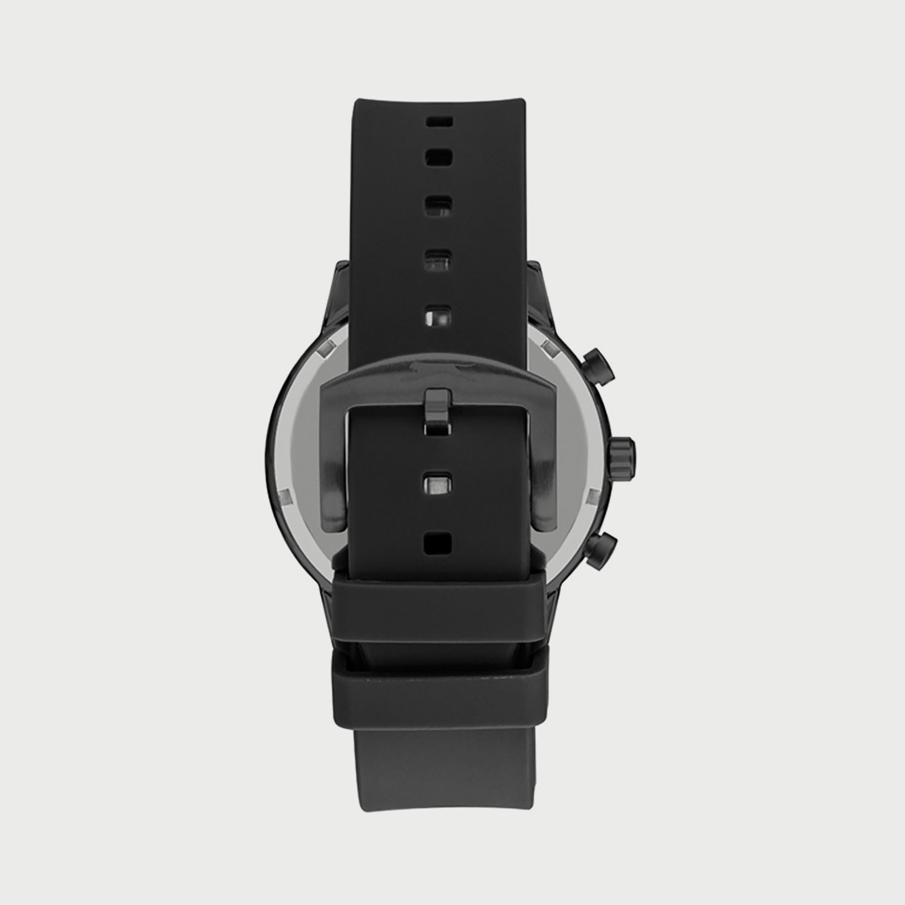 Slazenger Men's Black Chronograph Silicone Strap Watch SL.9.6501.2.01-men-watchesandjewellery-watches-image-3