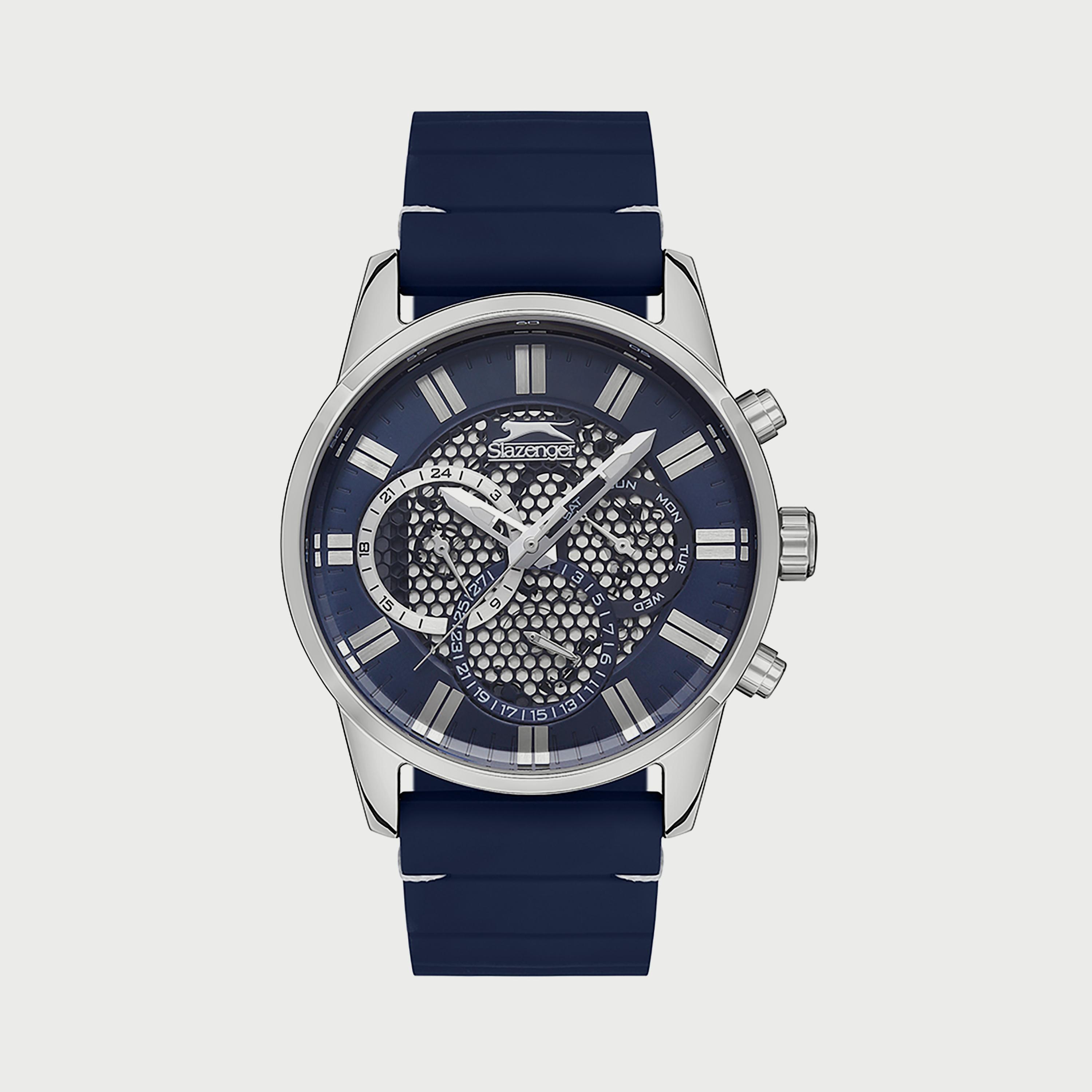  SL.9.6514.2.02 ساعة من سلازنجر للرجال مزود بسوار سيليكون كرونوغراف أزرق-men-watchesandjewellery-watches-image-1