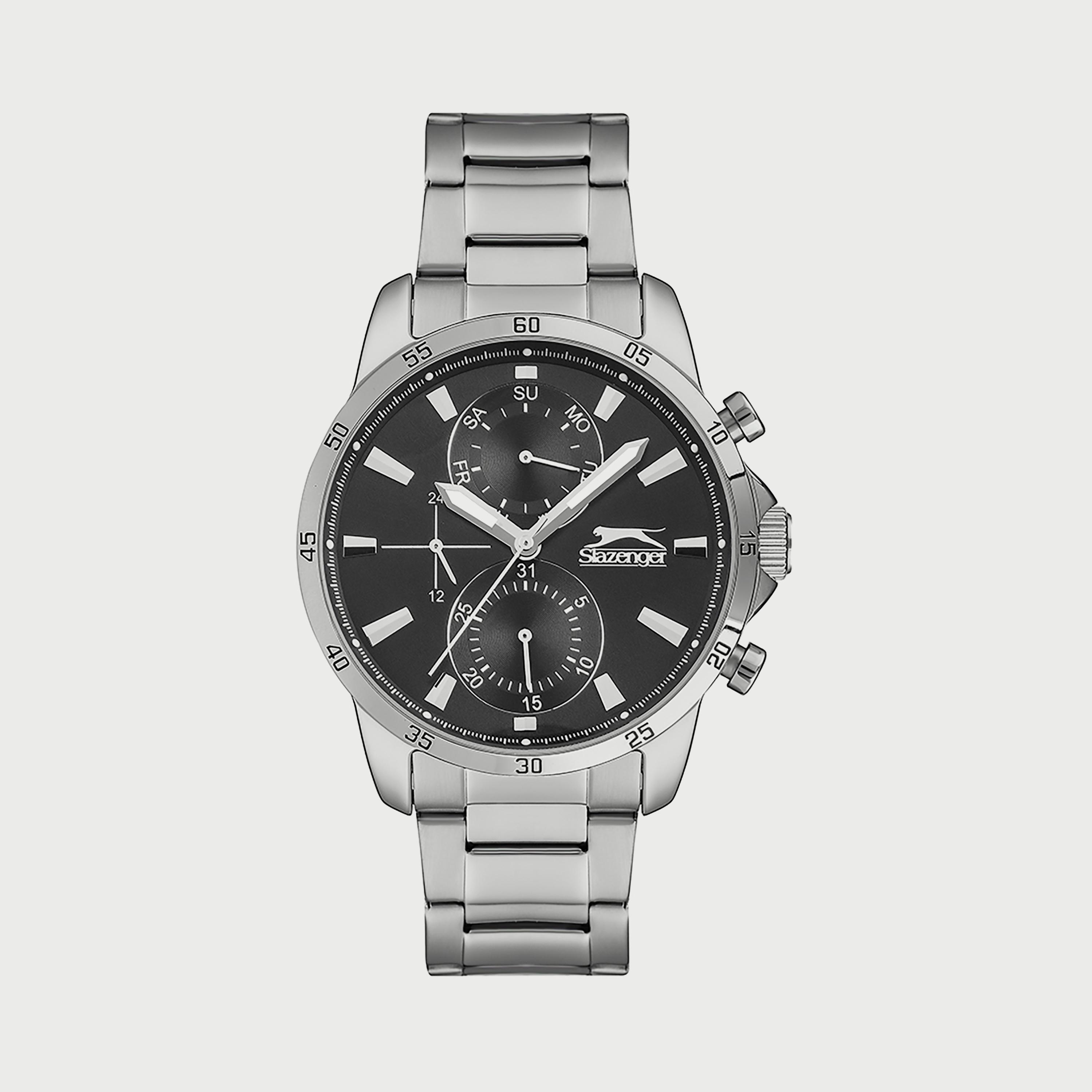  SL.9.6547.2.01 ساعة من سلازنجر للرجال كرونوغراف مزود بحزام من الستالس ستيل الفضي-men-watchesandjewellery-watches-image-1