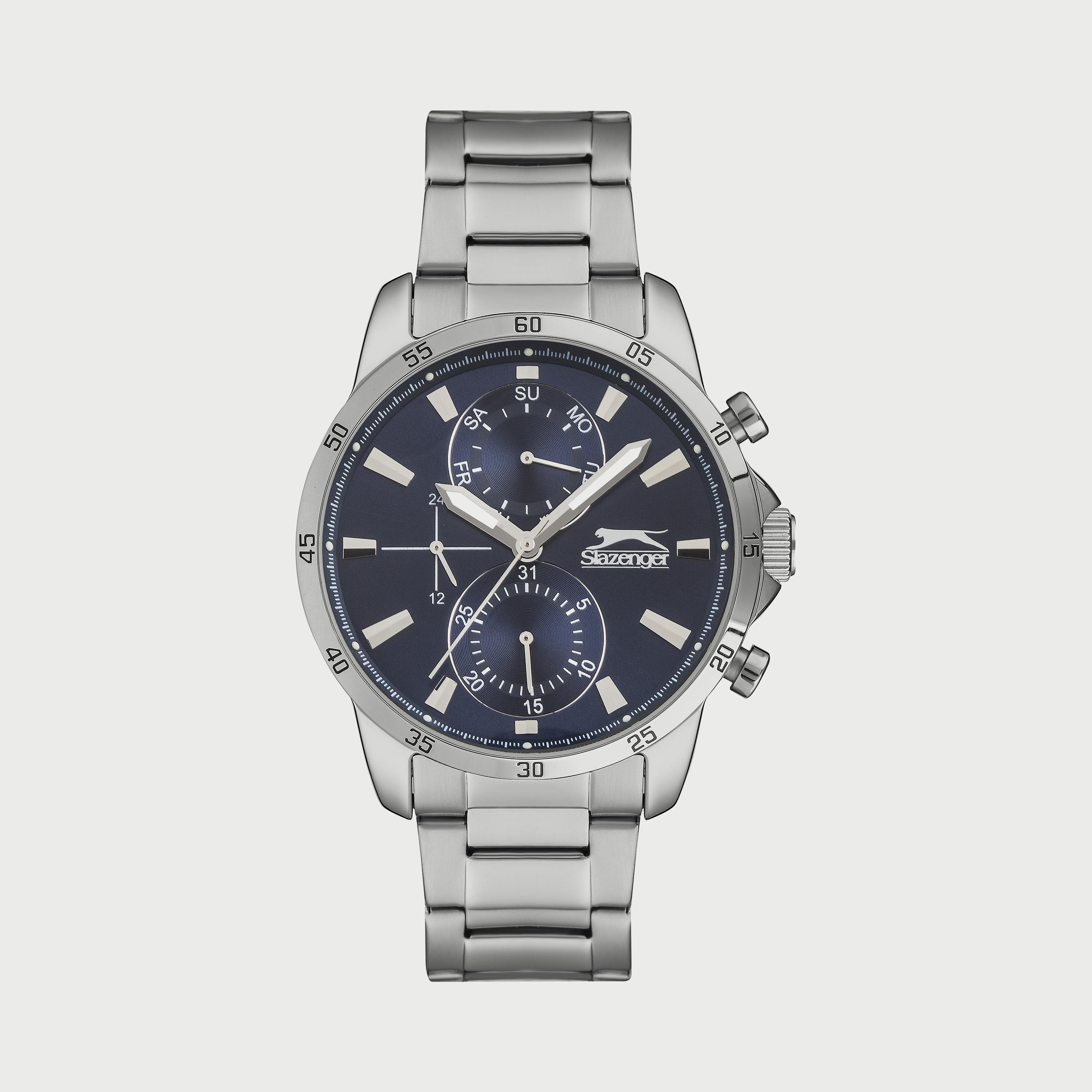 Slazenger Men's Silver Chronograph Stainless Steel Strap Watch SL.9.6547.2.02-men-watchesandjewellery-watches-image-1