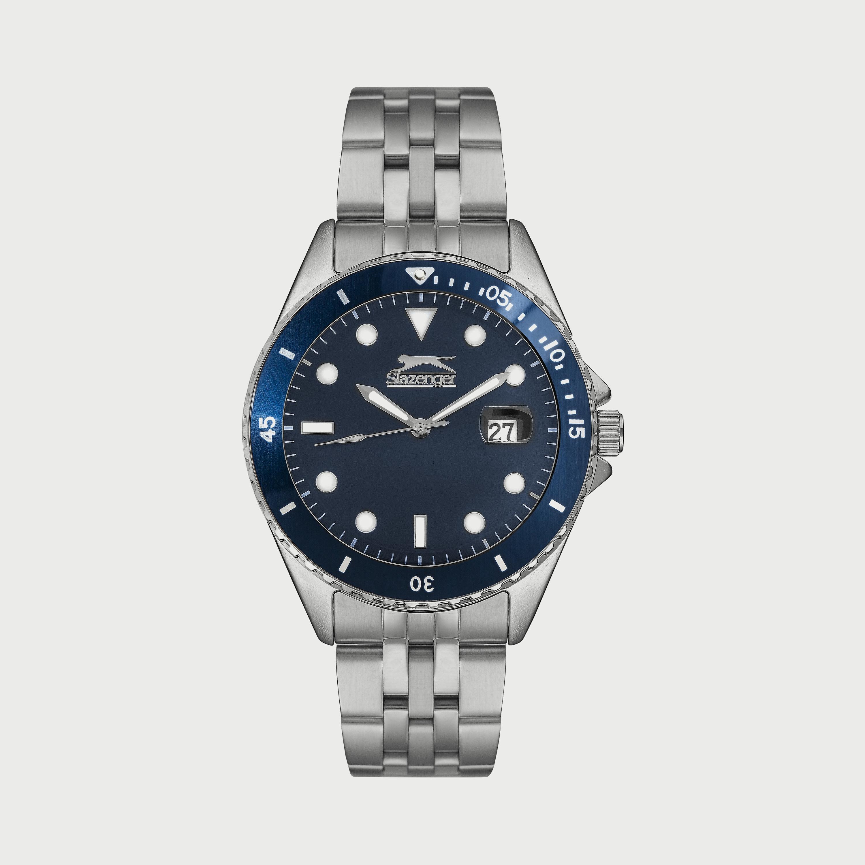 Slazenger Men's Silver Analog Stainless Steel Strap Watch SL.9.6502.1.04-men-watchesandjewellery-watches-image-1