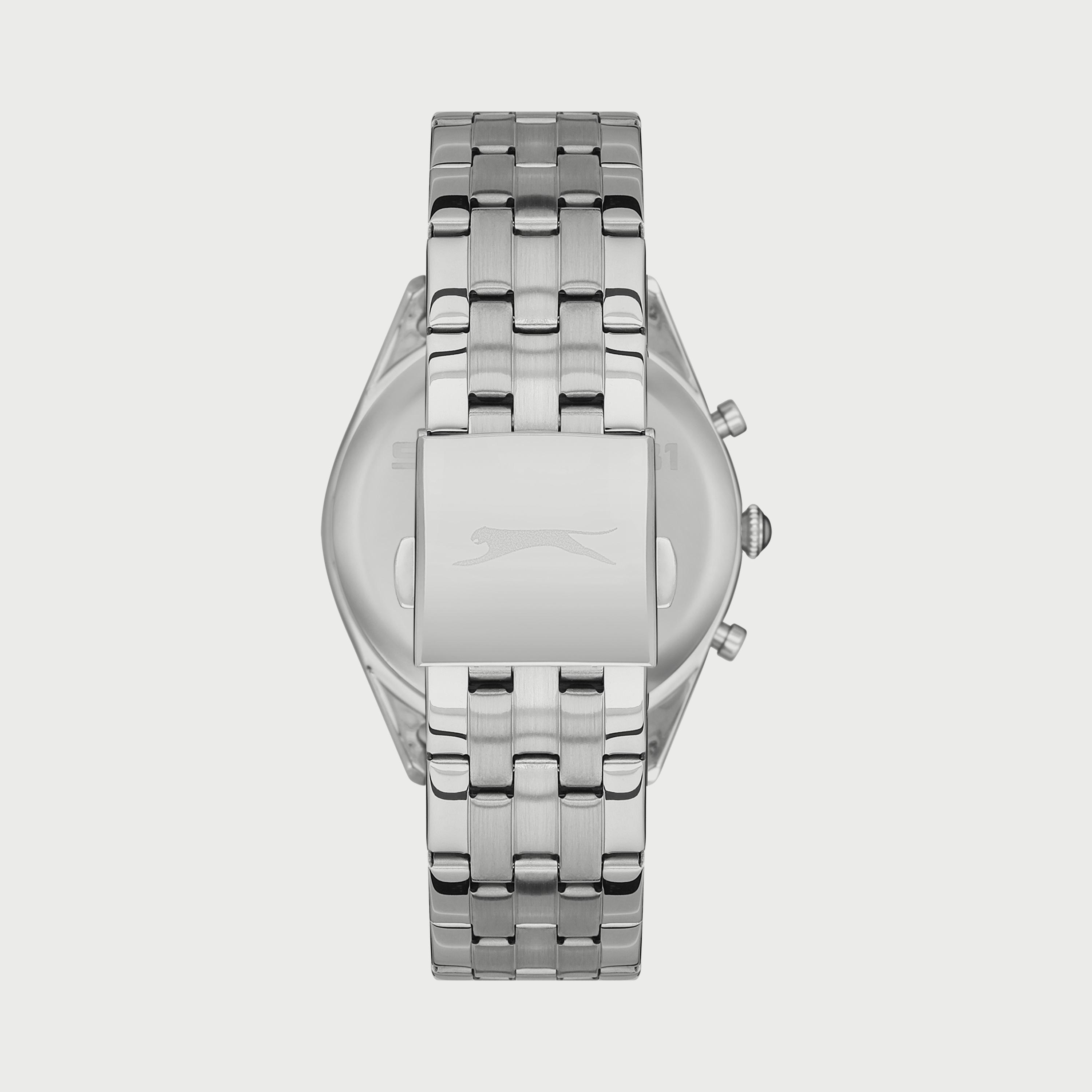  SL.9.6546.2.01 ساعة من سلازنجر للرجال كرونوغراف مزود بحزام من الستالس ستيل الفضي-men-watchesandjewellery-watches-image-3