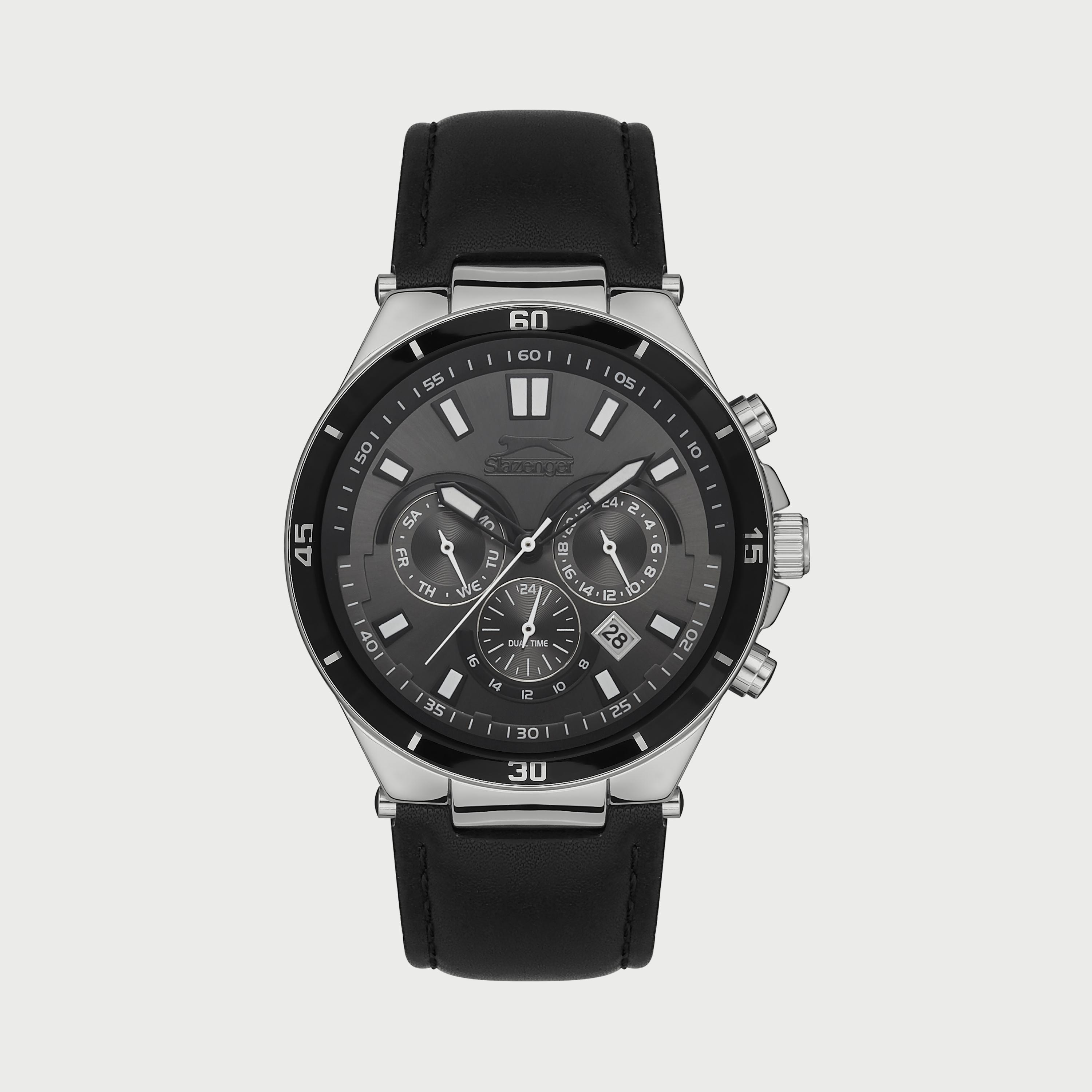  SL.9.6558.2.01 ساعة من سلازنجر للرجال مزود بحزام كرونوغراف جلدي باللون الأسود-men-watchesandjewellery-watches-image-1