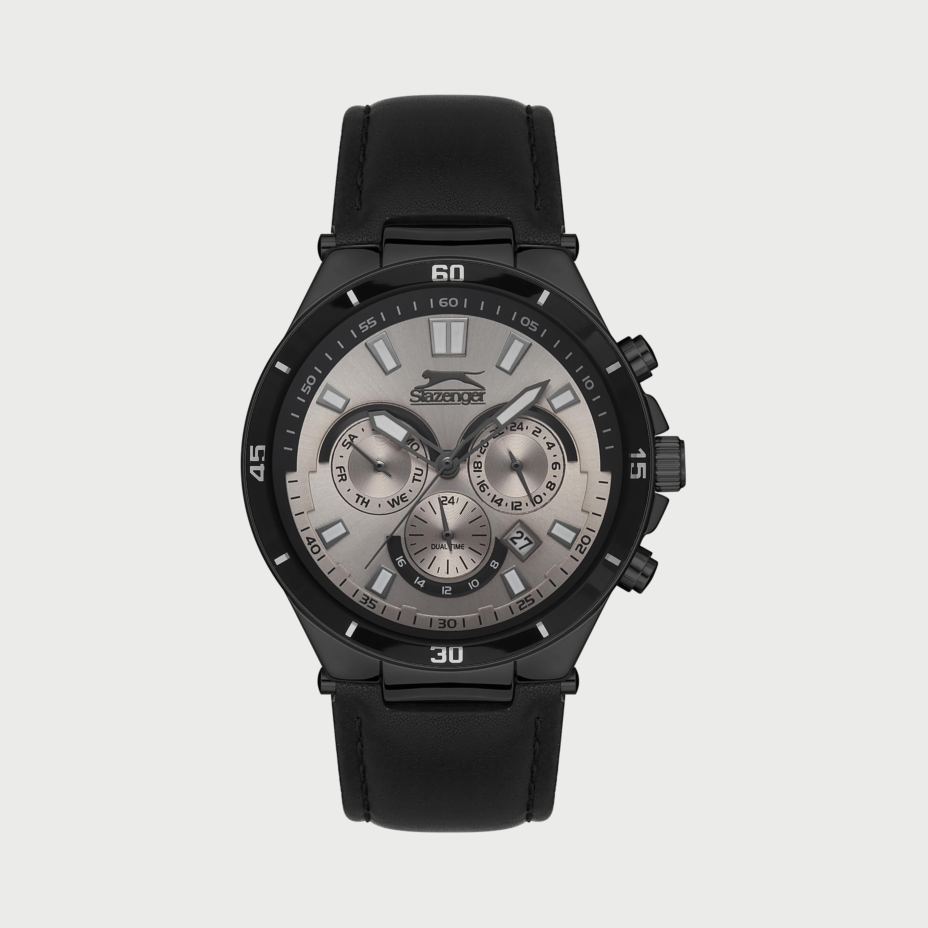  SL.9.6558.2.02 ساعة من سلازنجر للرجال مزود بحزام كرونوغراف جلدي باللون الأسود-men-watchesandjewellery-watches-image-1