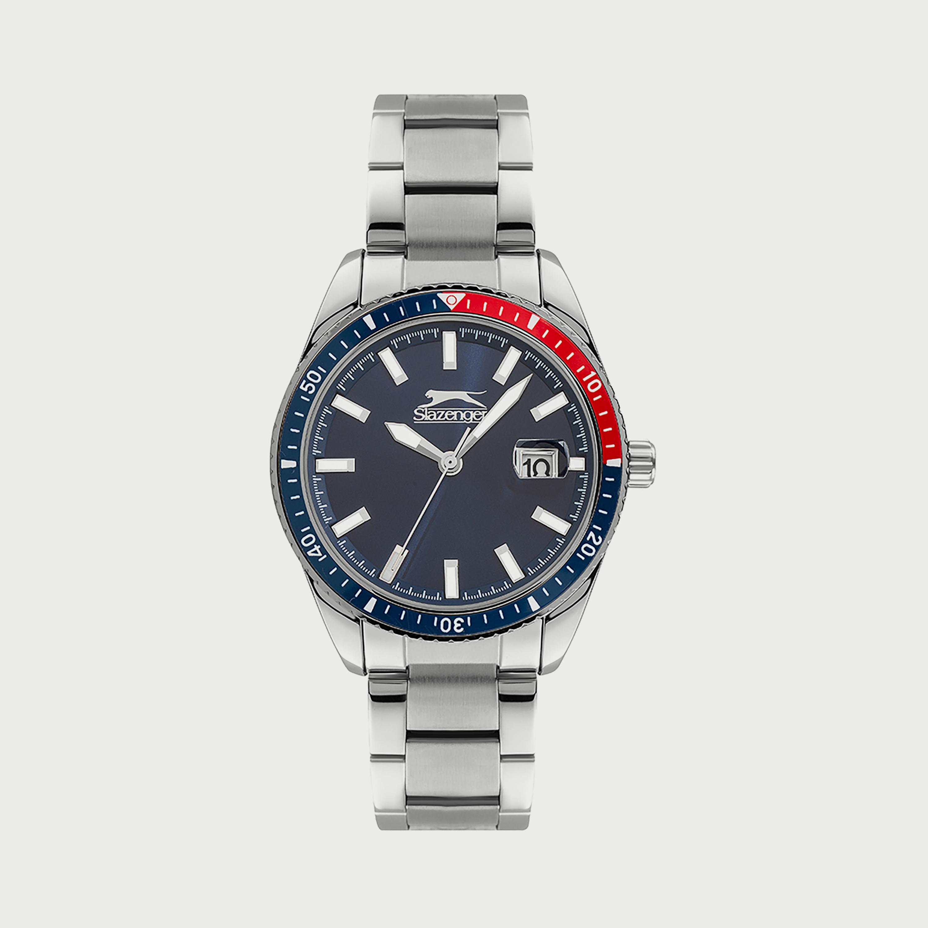 Slazenger Men's Silver Analog Stainless Steel Strap Watch SL.9.6515.1.01-men-watchesandjewellery-watches-image-1