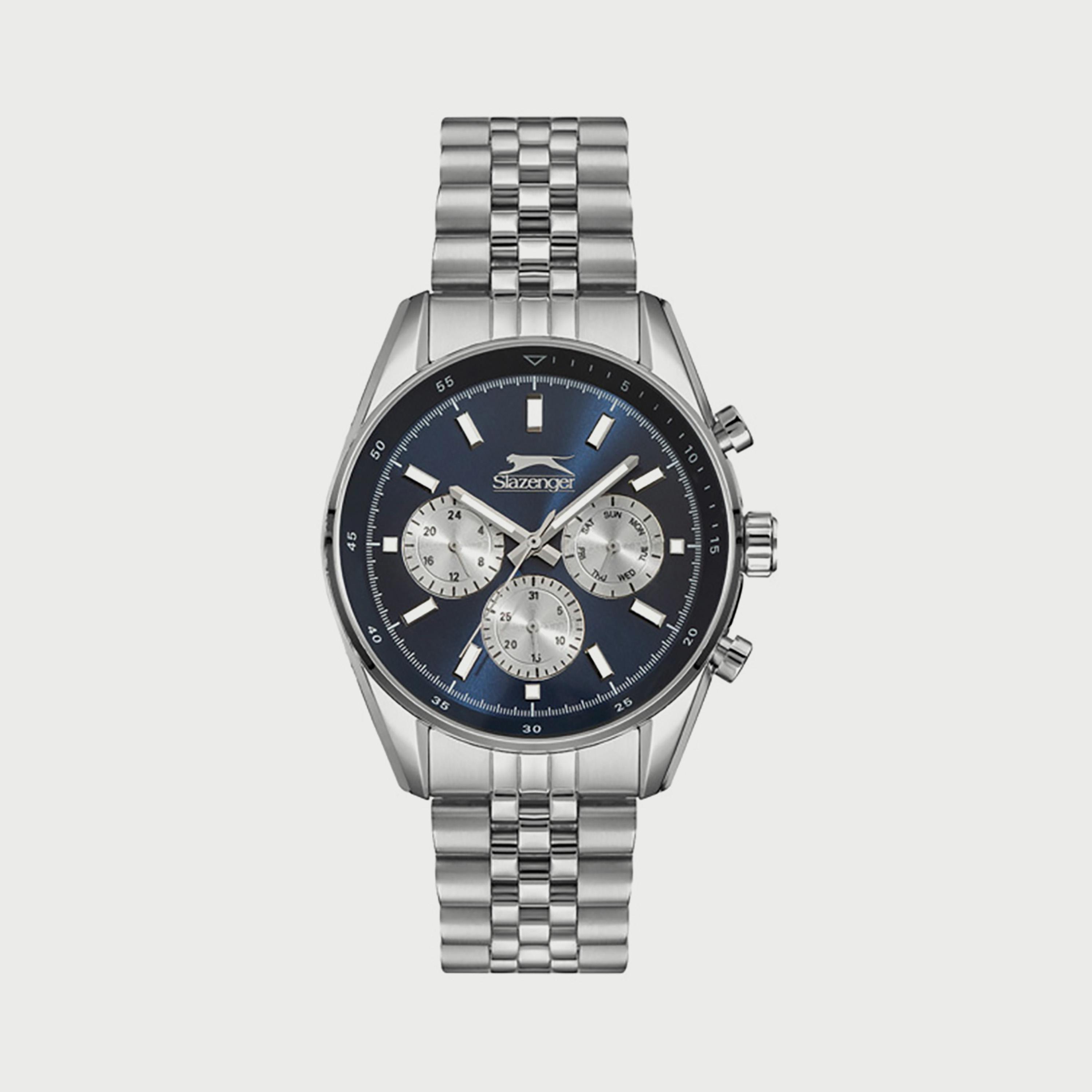  SL.9.6507.2.02 ساعة من سلازنجر للرجال كرونوغراف مزود بحزام من الستالس ستيل الفضي-men-watchesandjewellery-watches-image-1