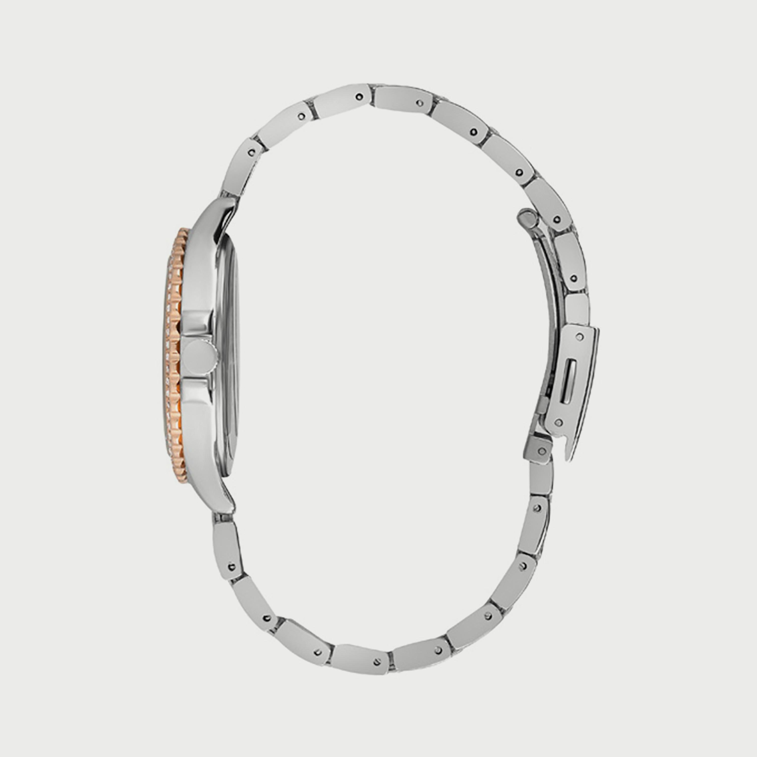 Slazenger Women's Silver & Rose Gold Analog Stainless Steel Strap Watch SL.9.6536.3.01-women-watchesandjewellery-watches-image-2