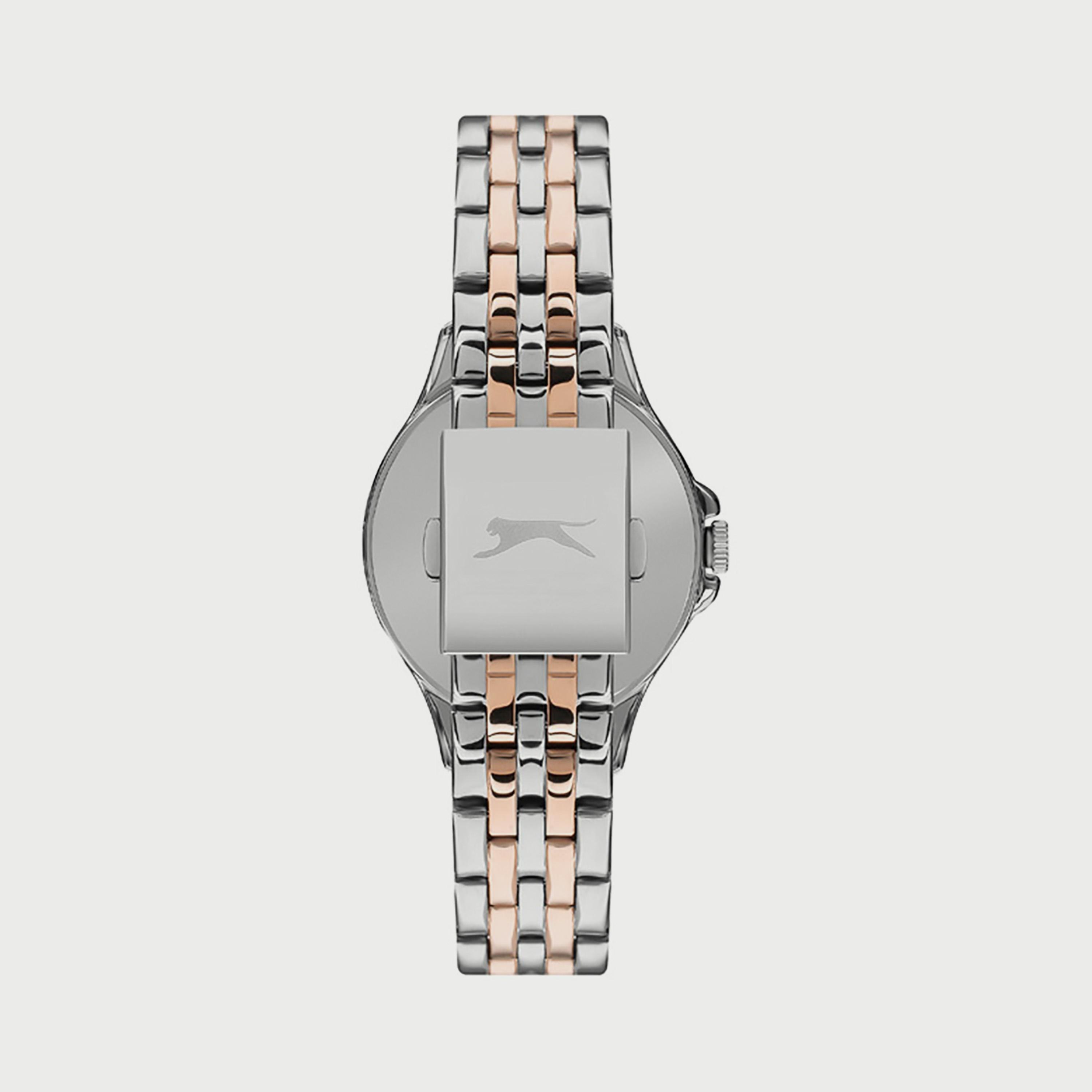 Slazenger Women's Silver & Rose Gold Analog Stainless Steel Strap Watch SL.9.6536.3.01-women-watchesandjewellery-watches-image-3