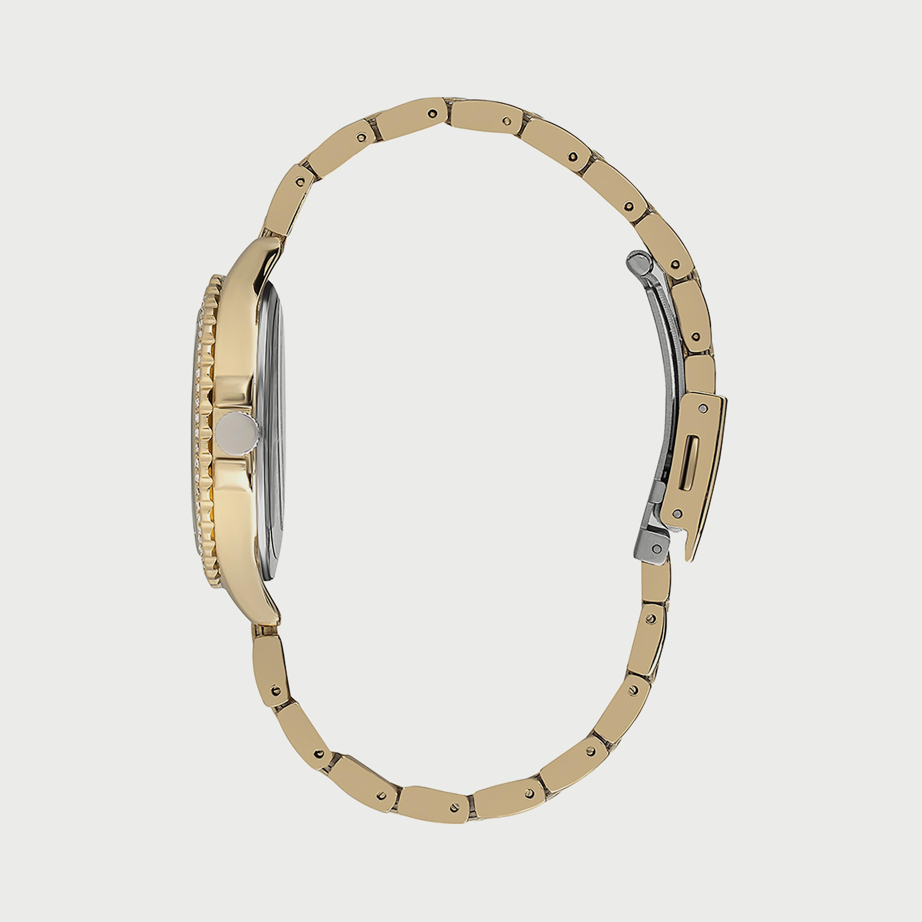  SL.9.6536.3.02 ساعة من سلازنجر للنساء أنالوج مزود بحزام من الستالس ستيل الذهبي-women-watchesandjewellery-watches-image-2