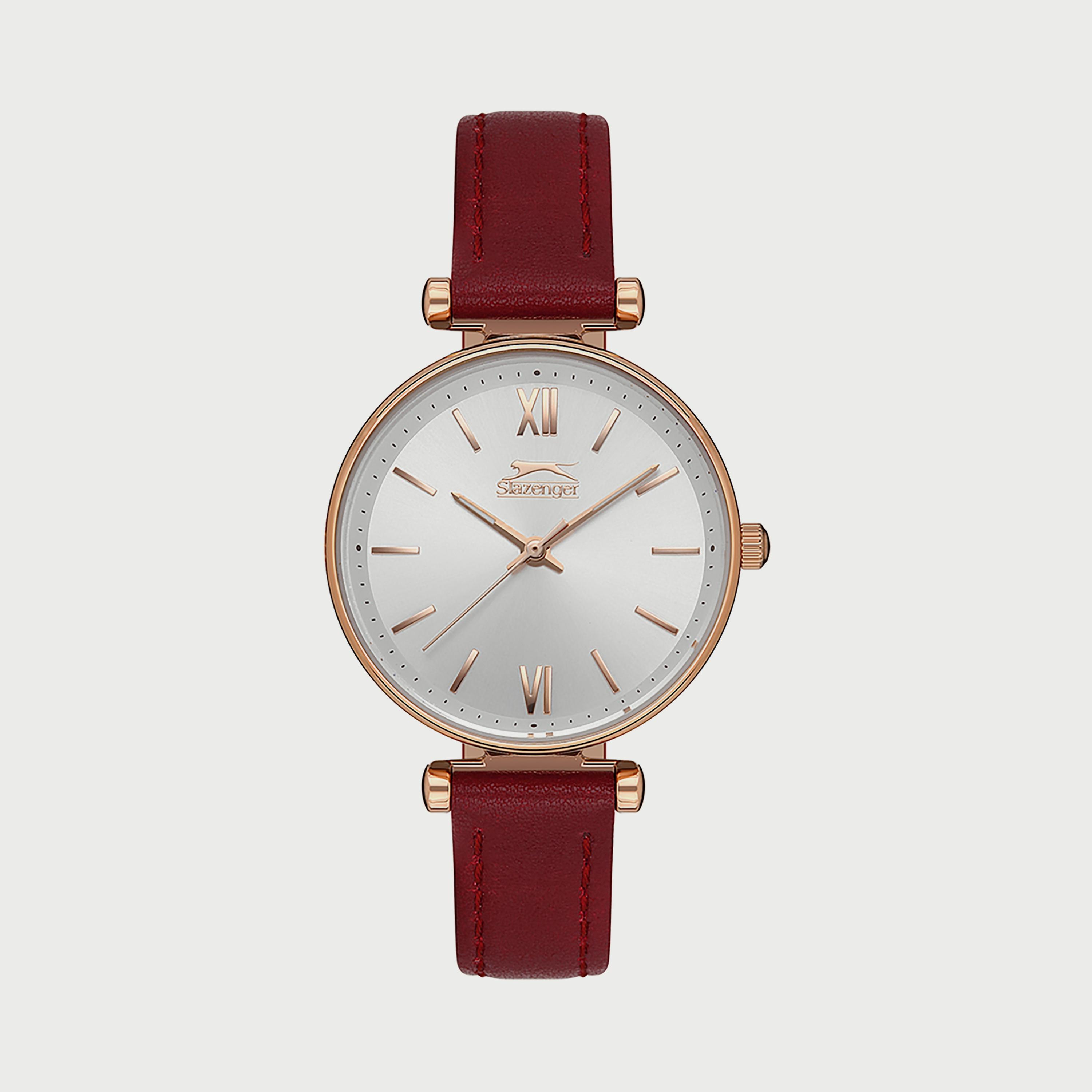 SL.9.6539.3.02 ساعة سلازنجر للنساء أنالوج مزود بحزام جلدي الأحمر-women-watchesandjewellery-watches-image-1