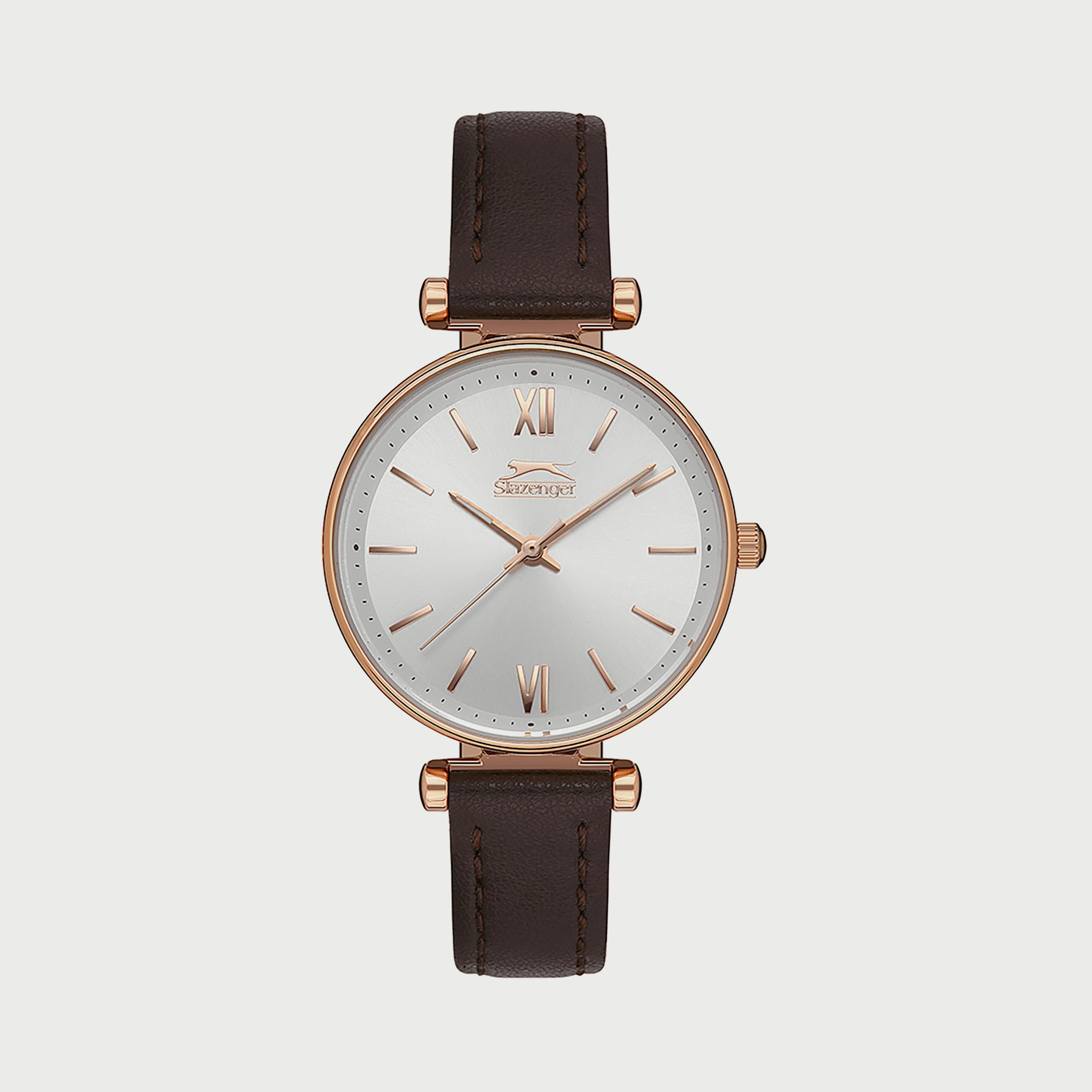 Slazenger Women's Brown Analog Leather Strap Watch SL.9.6539.3.03 | 31 MM-women-watchesandjewellery-watches-image-1
