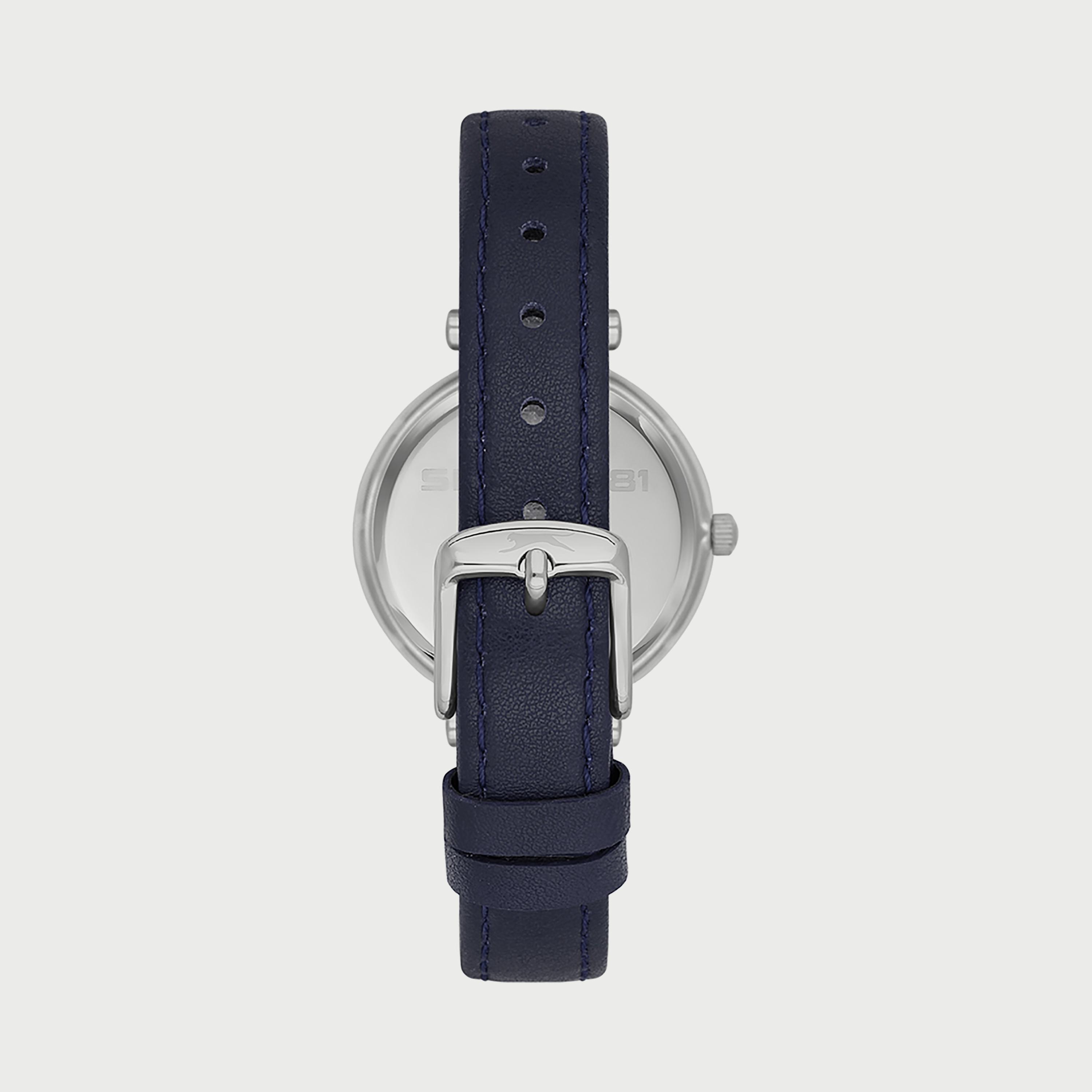  SL.9.6539.3.04 ساعة سلازنجر للنساء أنالوج مزود  بحزام جلدي الأزرق-women-watchesandjewellery-watches-image-3