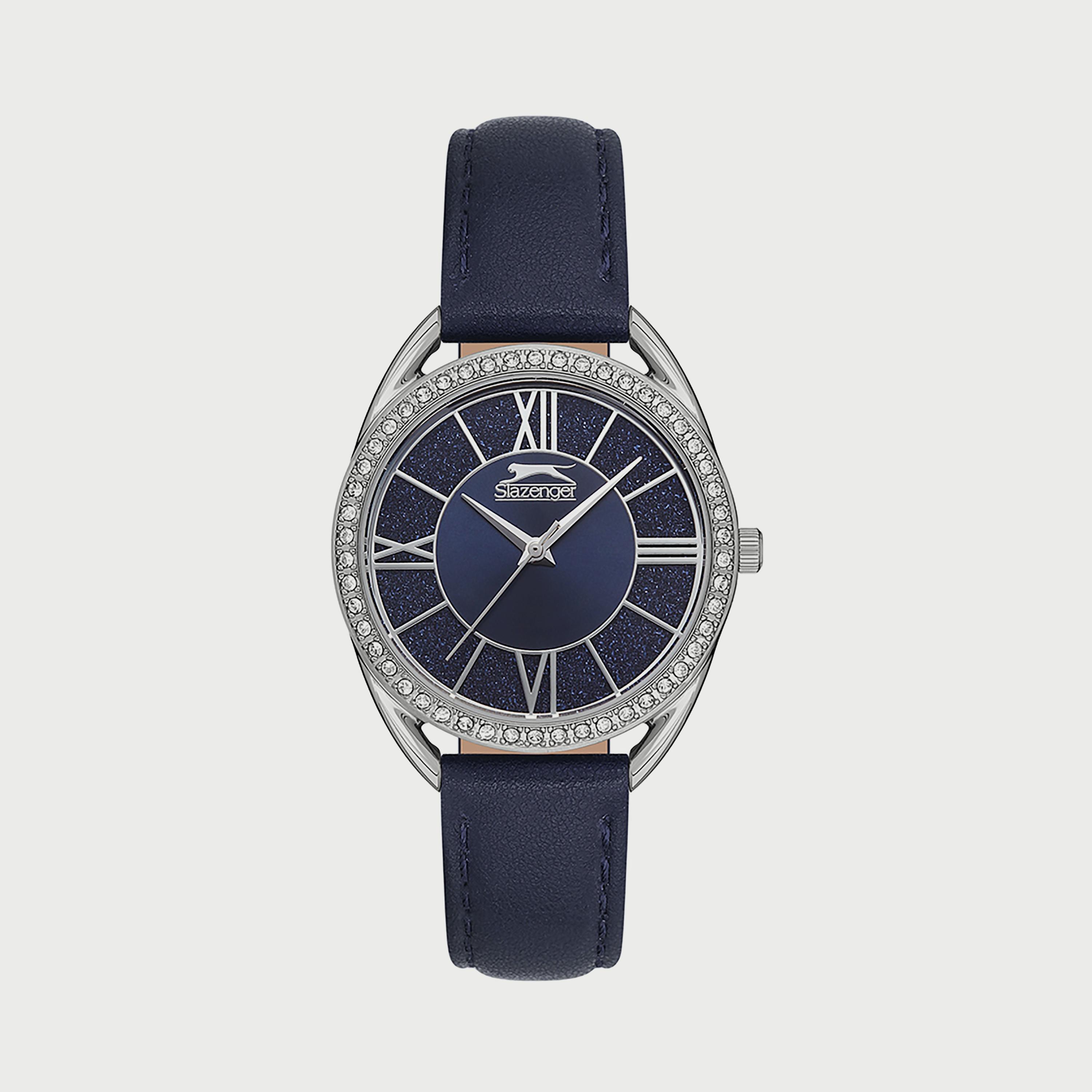  SL.9.6538.3.01 ساعة سلازنجر للنساء أنالوج مزود  بحزام جلدي الأزرق-women-watchesandjewellery-watches-image-1