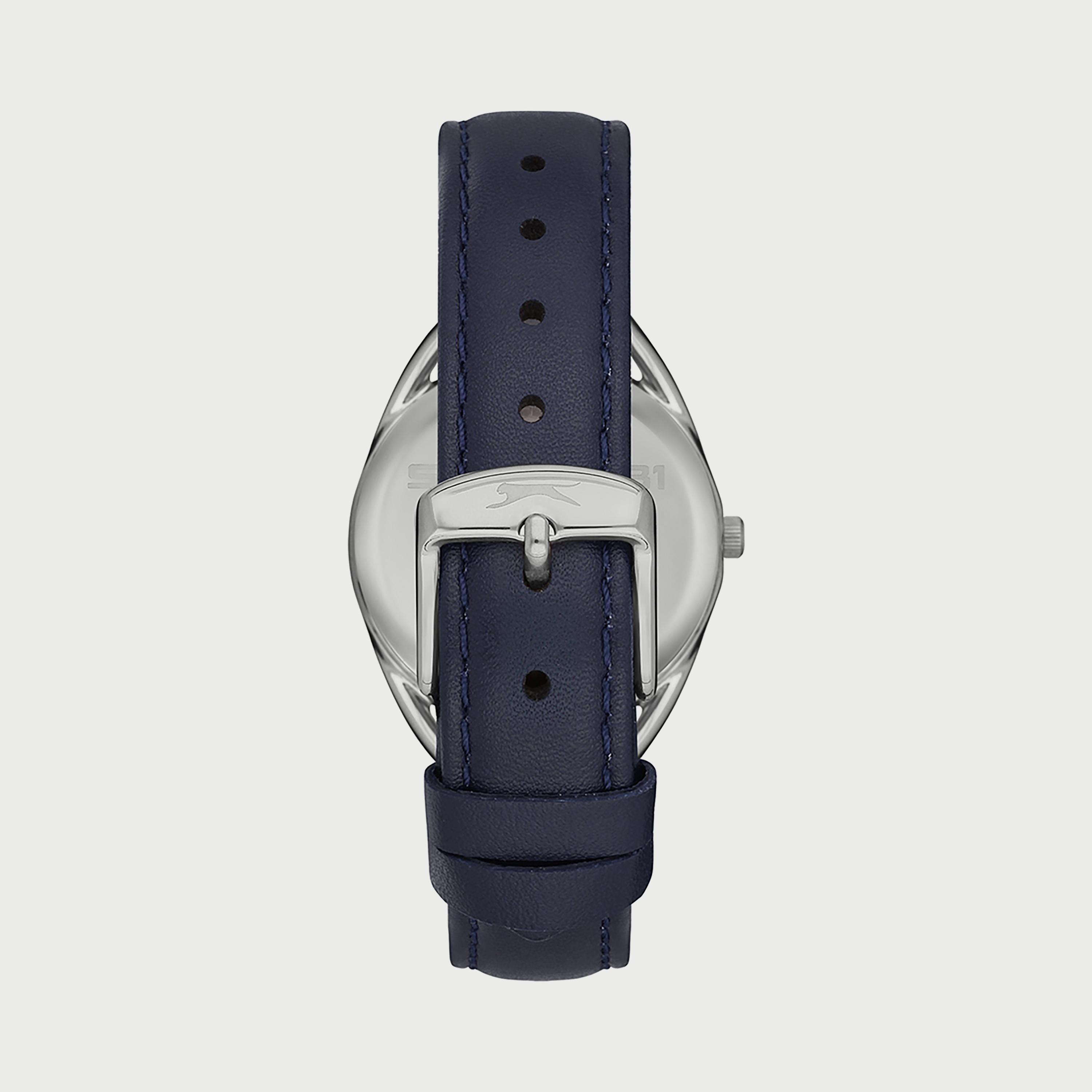  SL.9.6538.3.01 ساعة سلازنجر للنساء أنالوج مزود  بحزام جلدي الأزرق-women-watchesandjewellery-watches-image-3