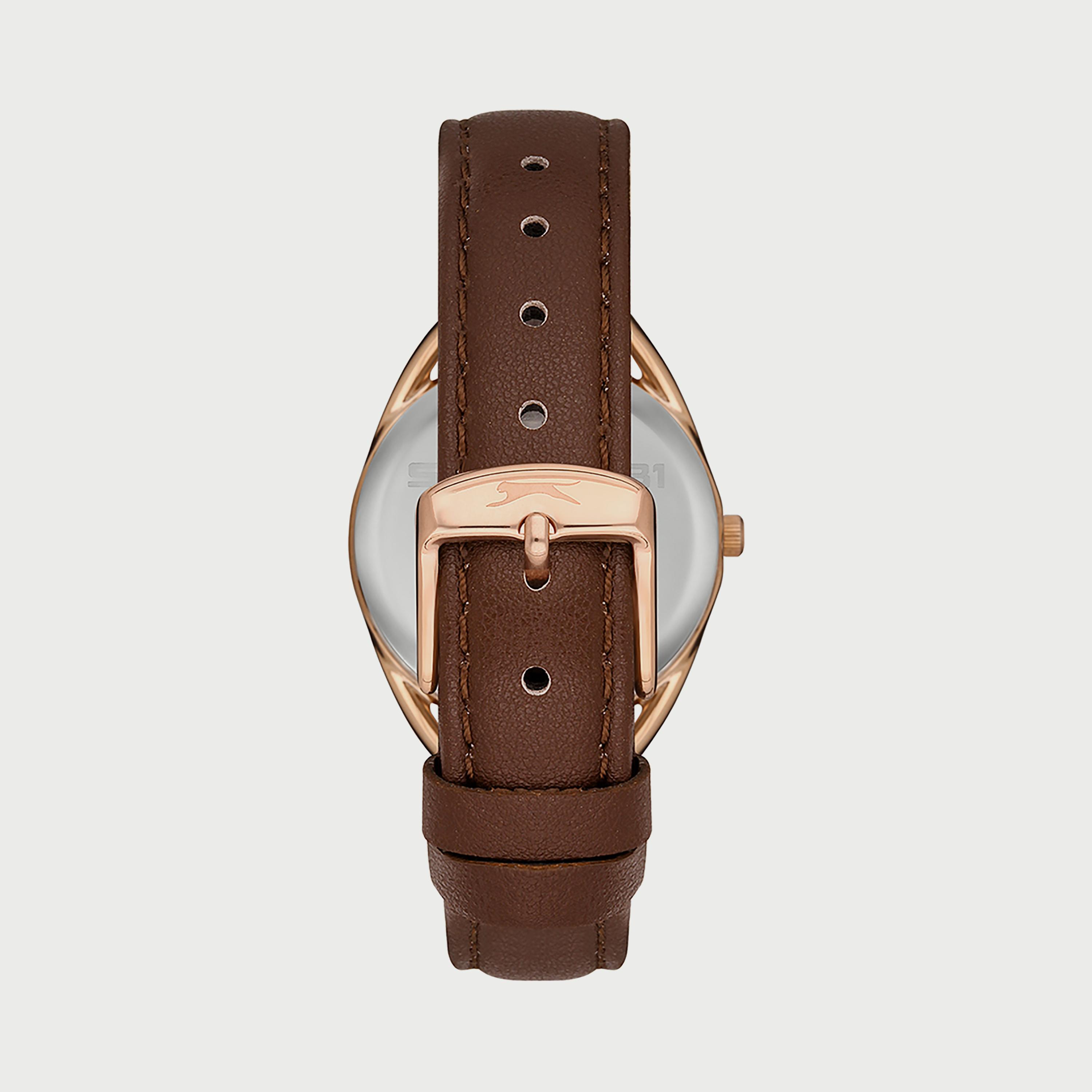 Slazenger Women's Brown Analog Leather Strap Watch SL.9.6538.3.03-women-watchesandjewellery-watches-image-3