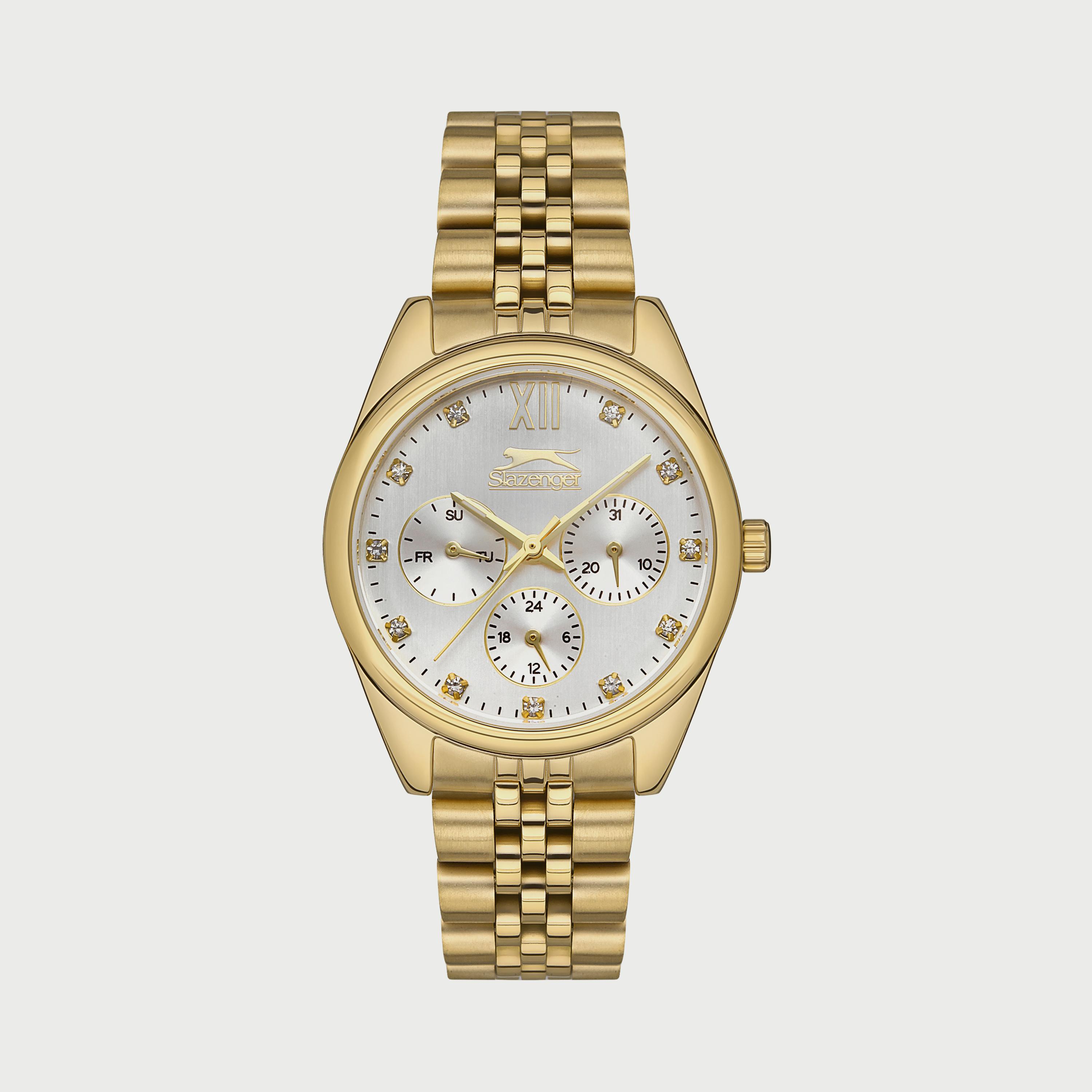 Slazenger Women's Gold Analog Stainless Steel Strap Watch SL.9.6541.4.05-women-watchesandjewellery-watches-image-1