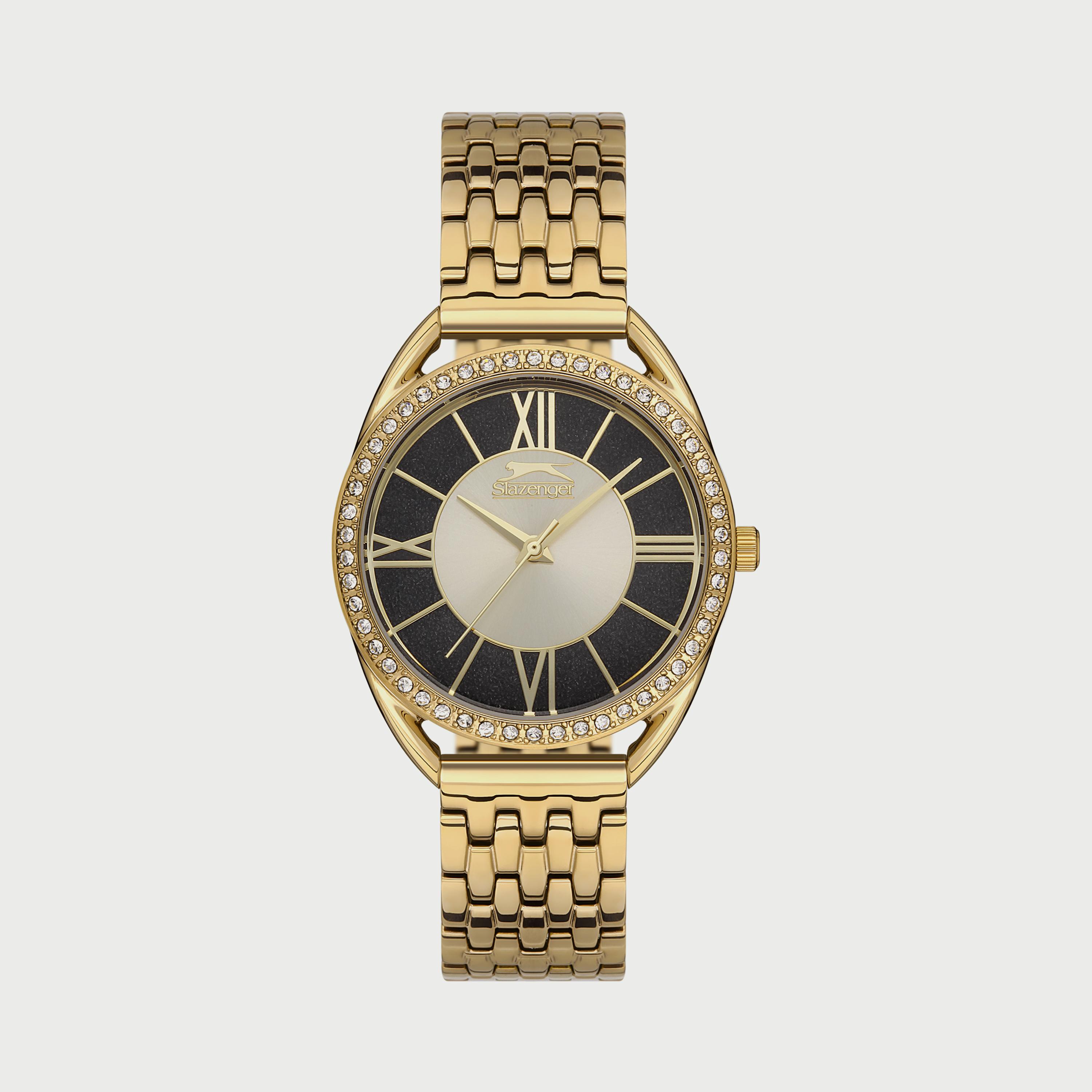 Slazenger Women's Gold Analog Stainless Steel Strap Watch SL.9.6537.3.03-women-watchesandjewellery-watches-image-1