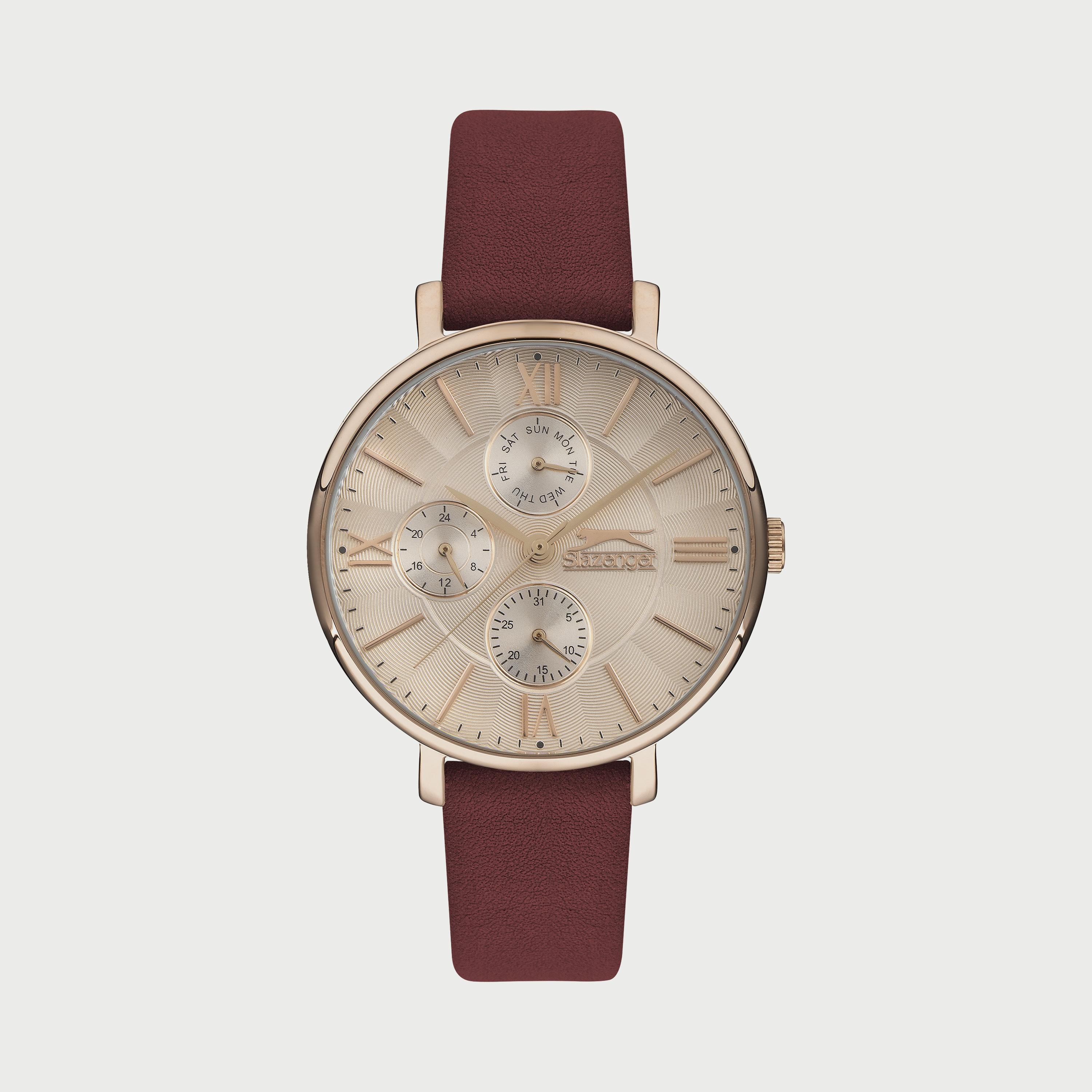  SL.9.6544.4.03 ساعة سلازنجر للنساء أنالوج مزود بحزام جلدي الأحمر-women-watchesandjewellery-watches-image-1
