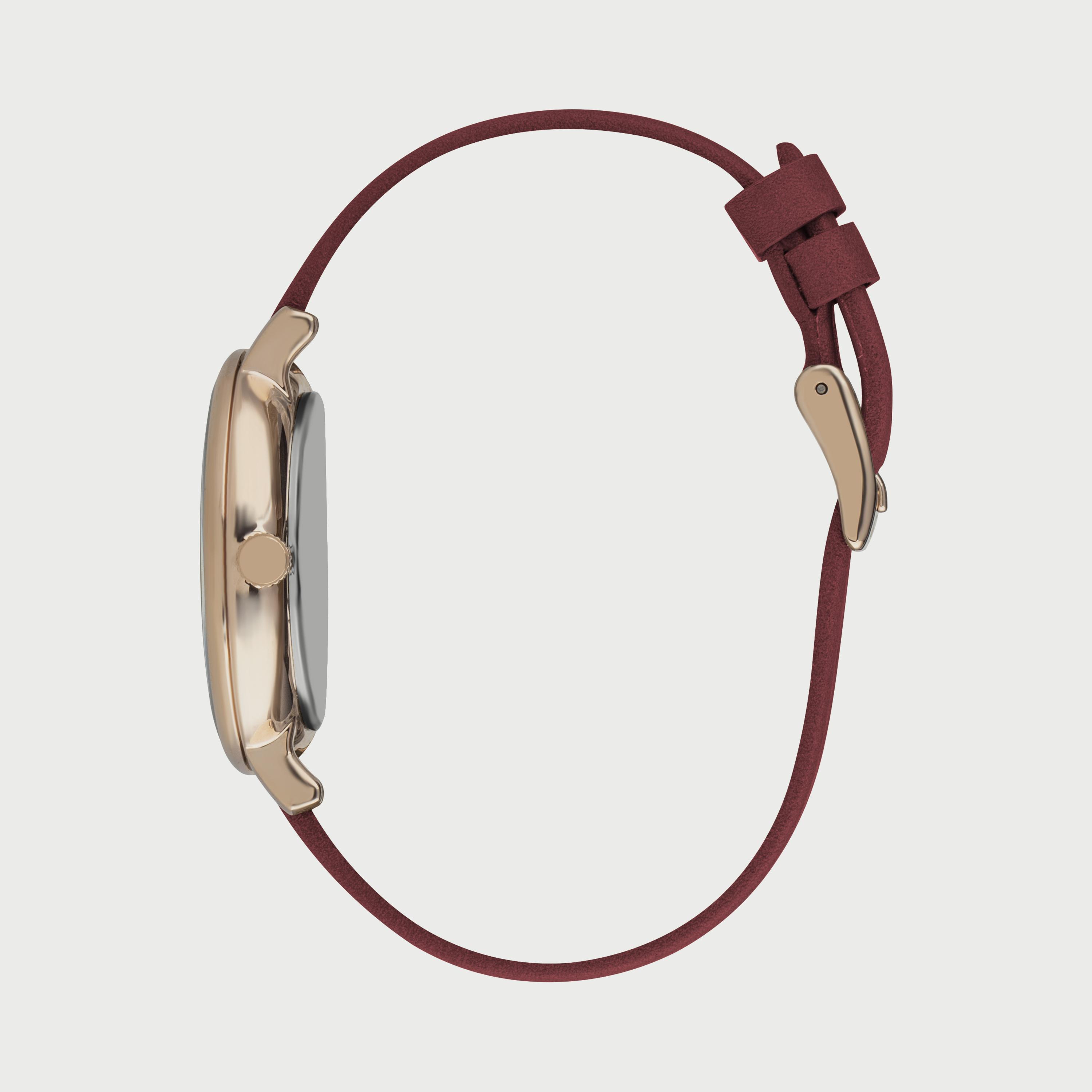  SL.9.6544.4.03 ساعة سلازنجر للنساء أنالوج مزود بحزام جلدي الأحمر-women-watchesandjewellery-watches-image-2