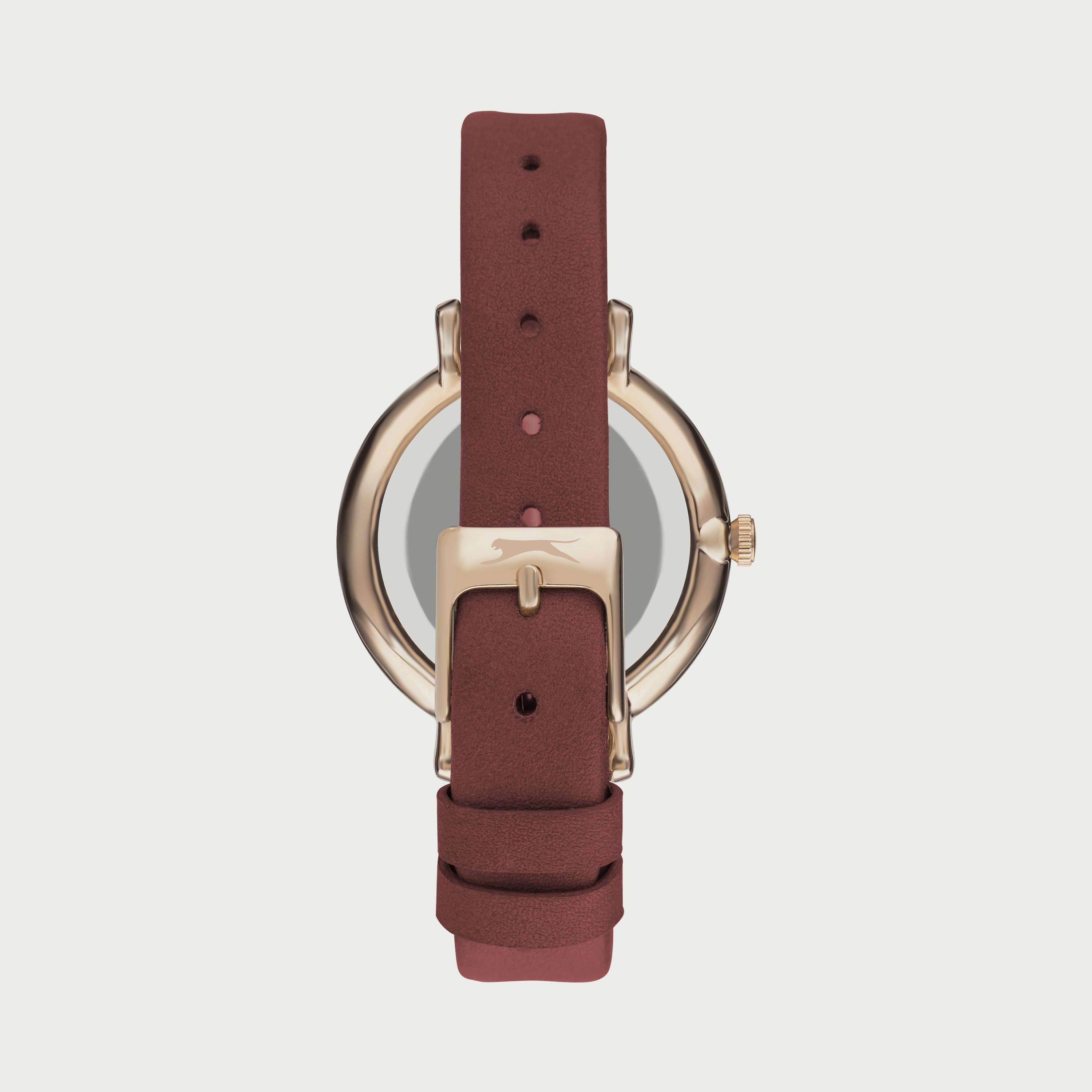  SL.9.6544.4.03 ساعة سلازنجر للنساء أنالوج مزود بحزام جلدي الأحمر-women-watchesandjewellery-watches-image-3