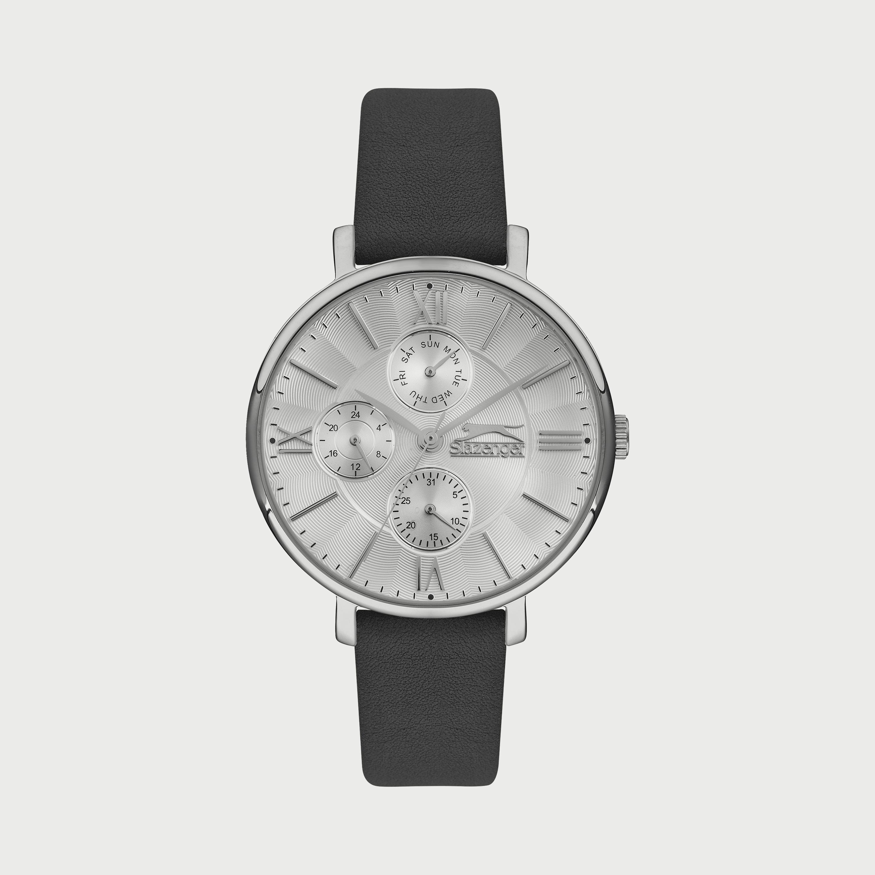  SL.9.6544.4.04 ساعة سلازنجر ذو أنالوج بسوار جلدي أسود للنساء-women-watchesandjewellery-watches-image-1