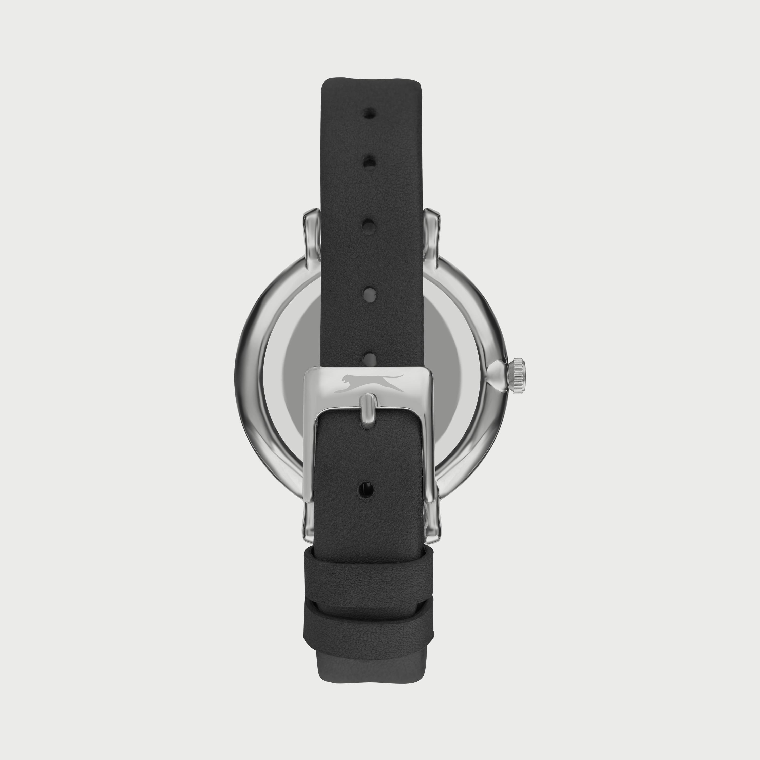  SL.9.6544.4.04 ساعة سلازنجر ذو أنالوج بسوار جلدي أسود للنساء-women-watchesandjewellery-watches-image-3