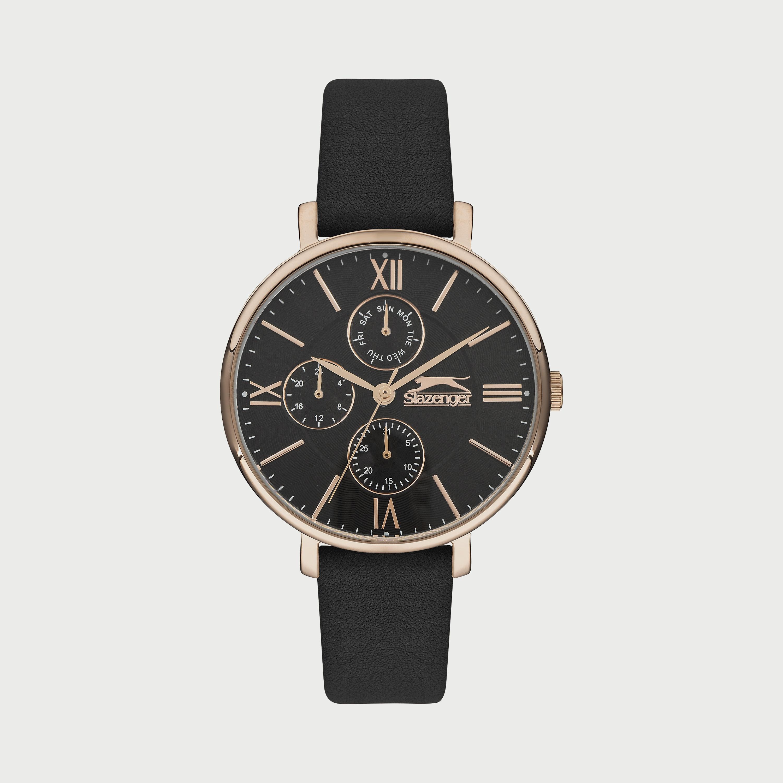 Slazenger Women's Black Analog Leather Strap Watch SL.9.6544.4.05-women-watchesandjewellery-watches-image-1