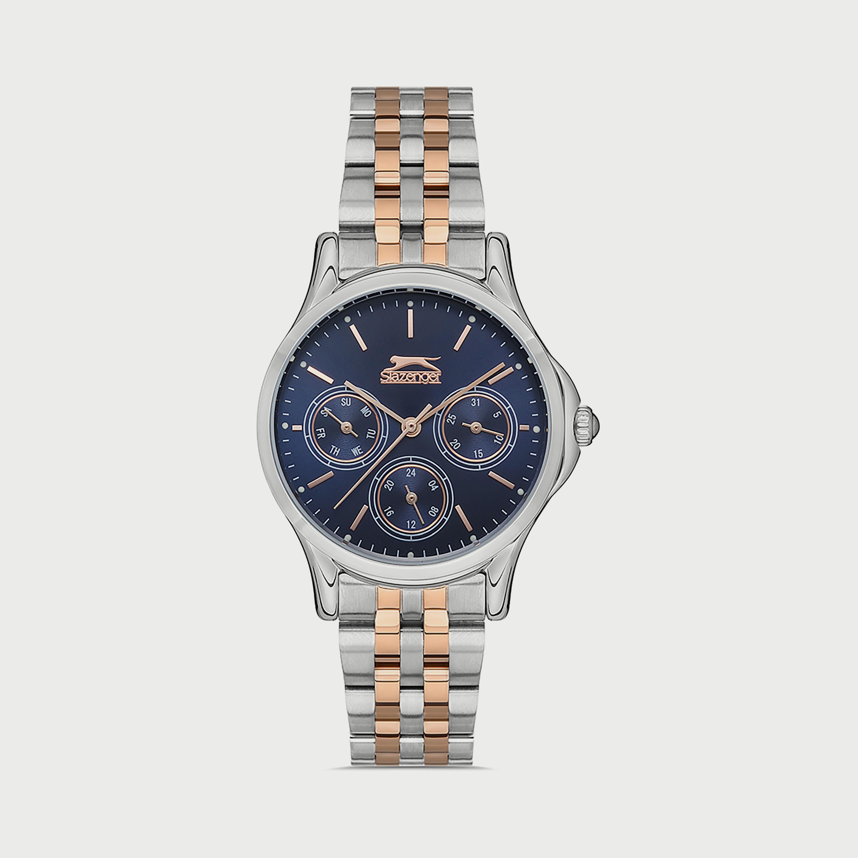 Slazenger Unisex Silver & Rose Gold Analog Stainless Steel Strap Watch SL.9.6569.4.02-men-watchesandjewellery-watches-image-1