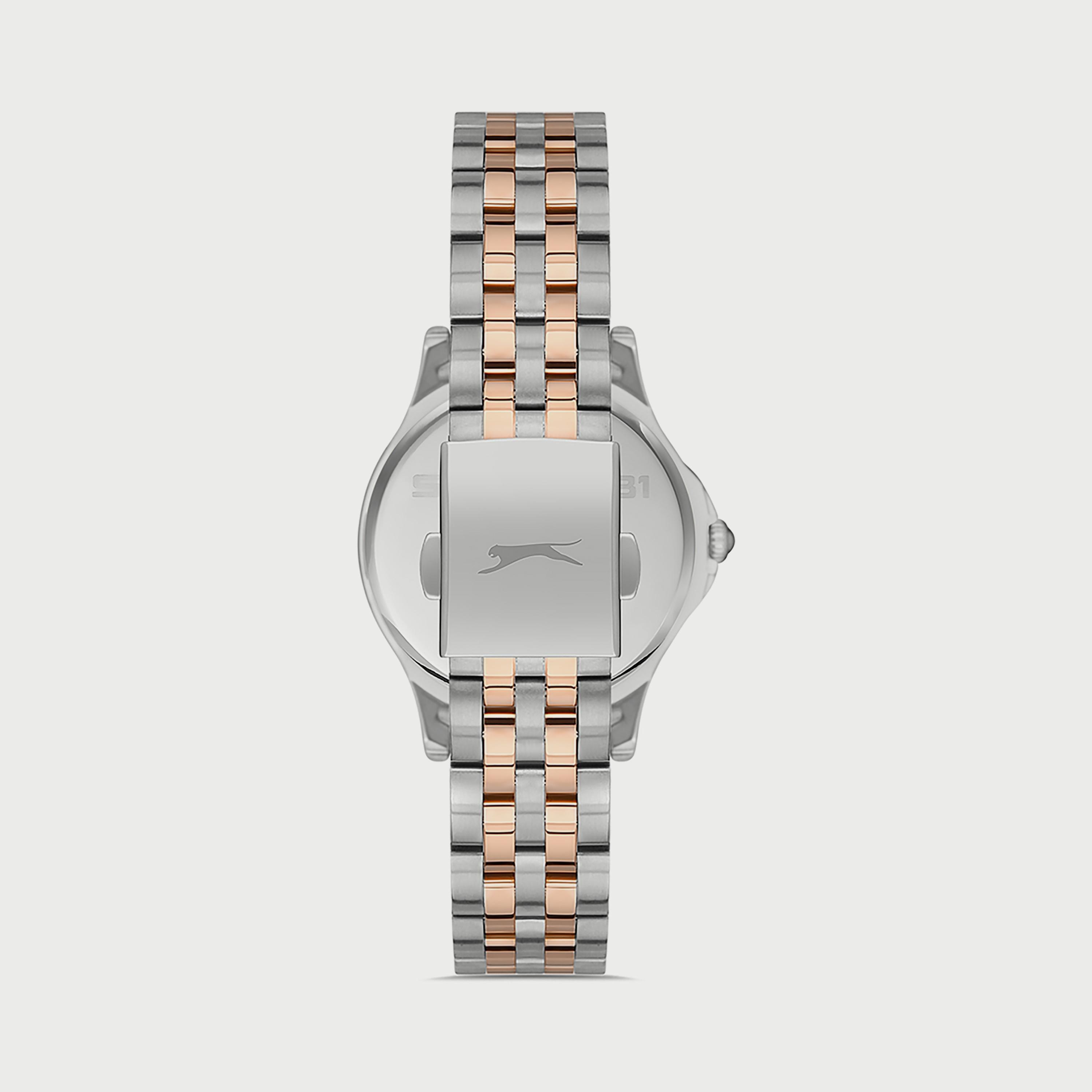 Slazenger Unisex Silver & Rose Gold Analog Stainless Steel Strap Watch SL.9.6569.4.02-men-watchesandjewellery-watches-image-3