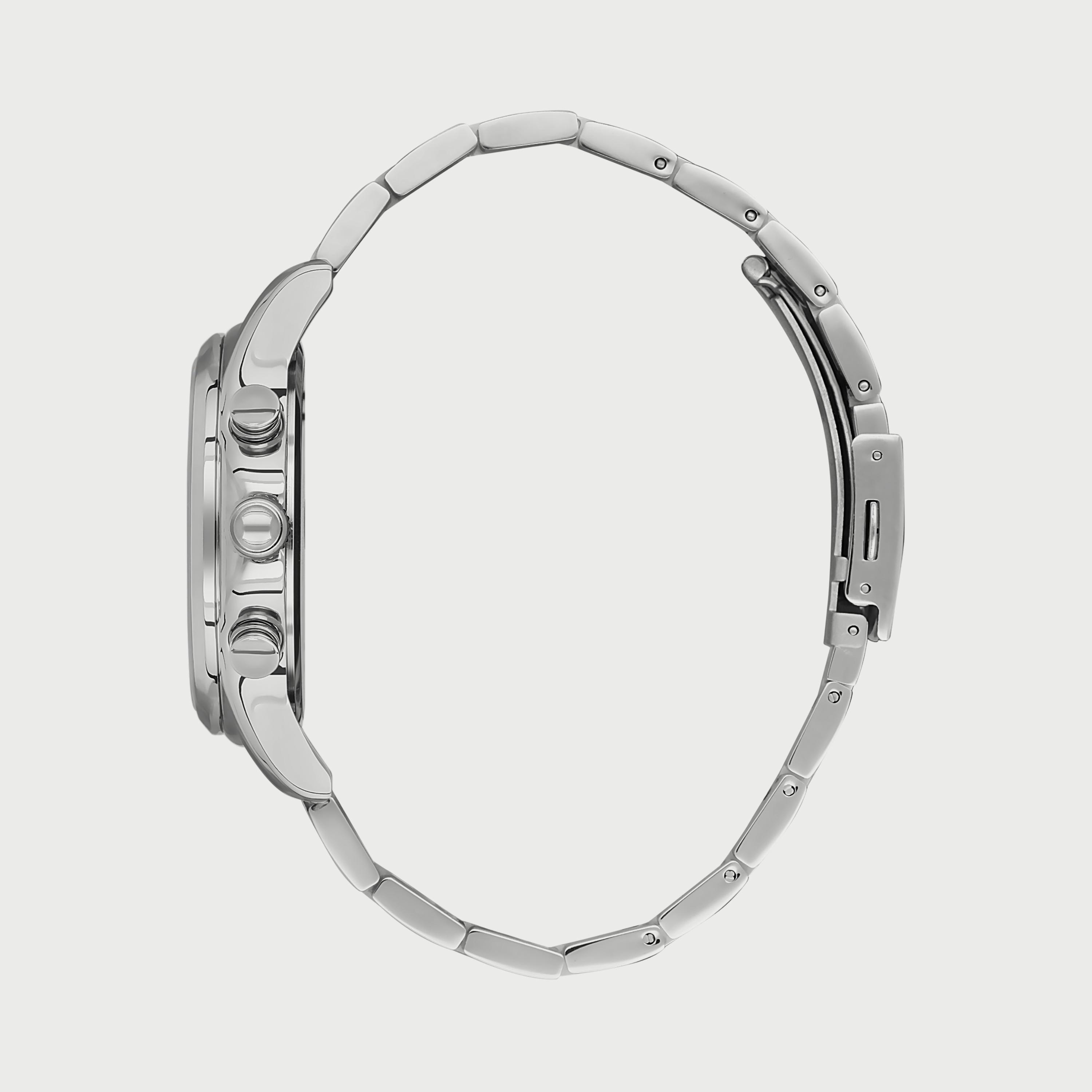 Slazenger Unisex Silver Chronograph Stainless Steel Strap Watch SL.9.6534.2.01-men-watchesandjewellery-watches-image-2