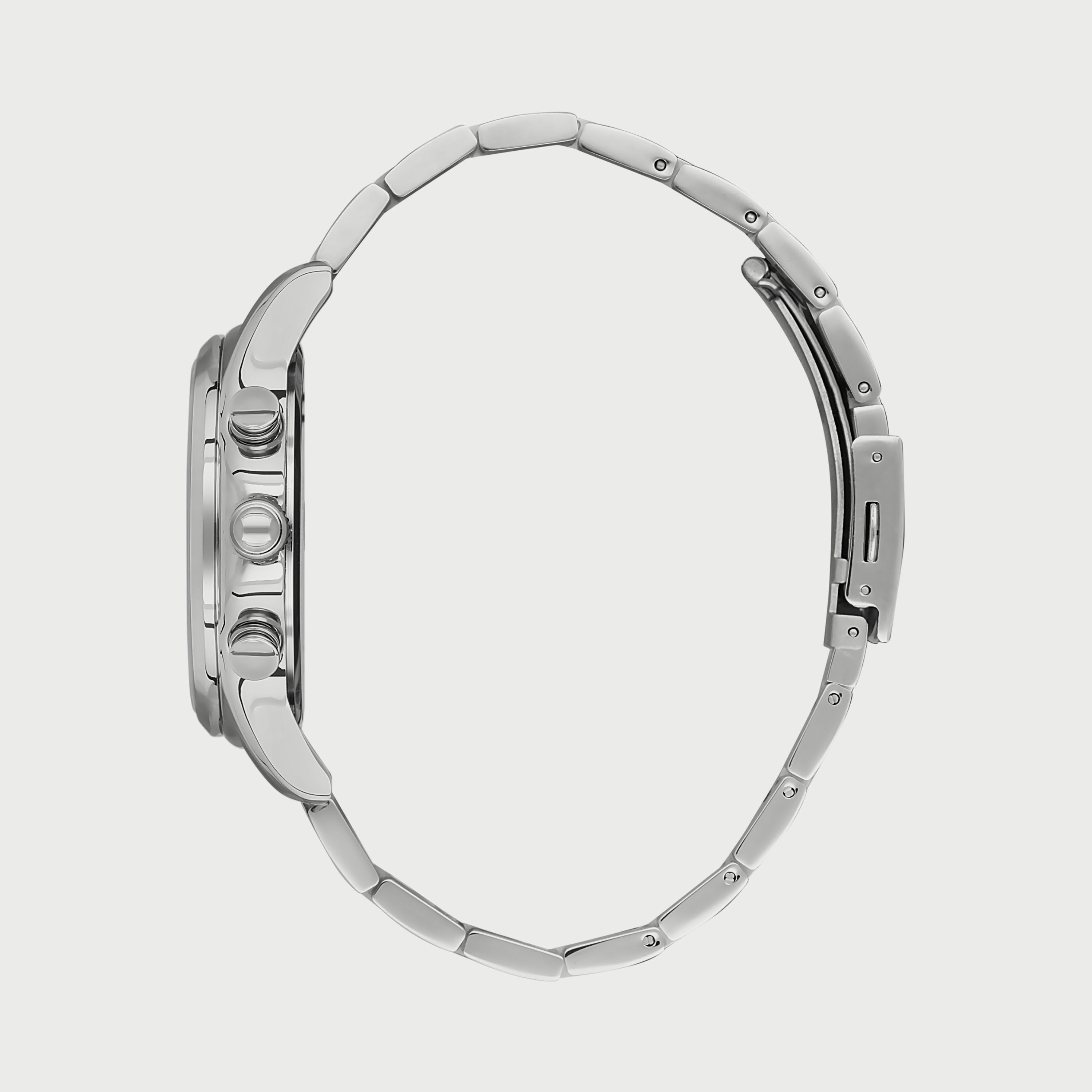 Slazenger Unisex Silver & Rose Gold Chronograph Stainless Steel Strap Watch SL.9.6534.2.02-men-watchesandjewellery-watches-image-2