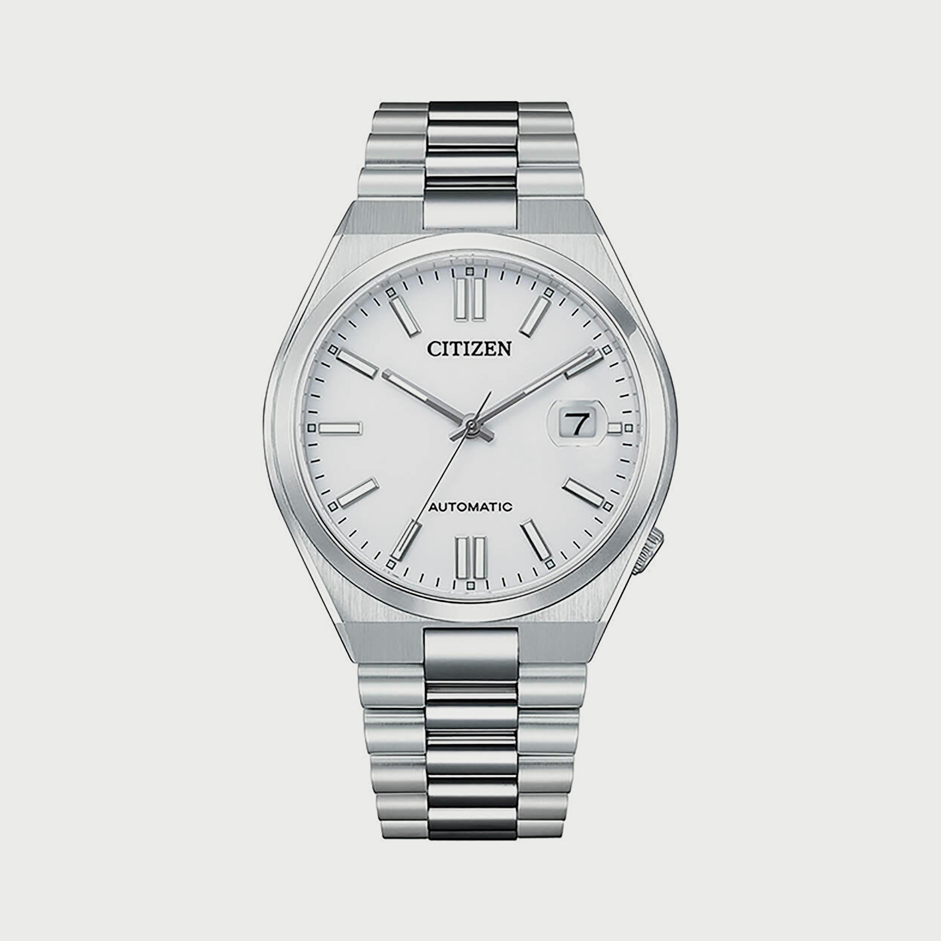  NJ0150-81A ساعة سيتيزن للرجال 40 ملم انالوج ميكانيكية المزود بسوار الستانلس ستيل الفضي-men-watchesandjewellery-watches-image-1