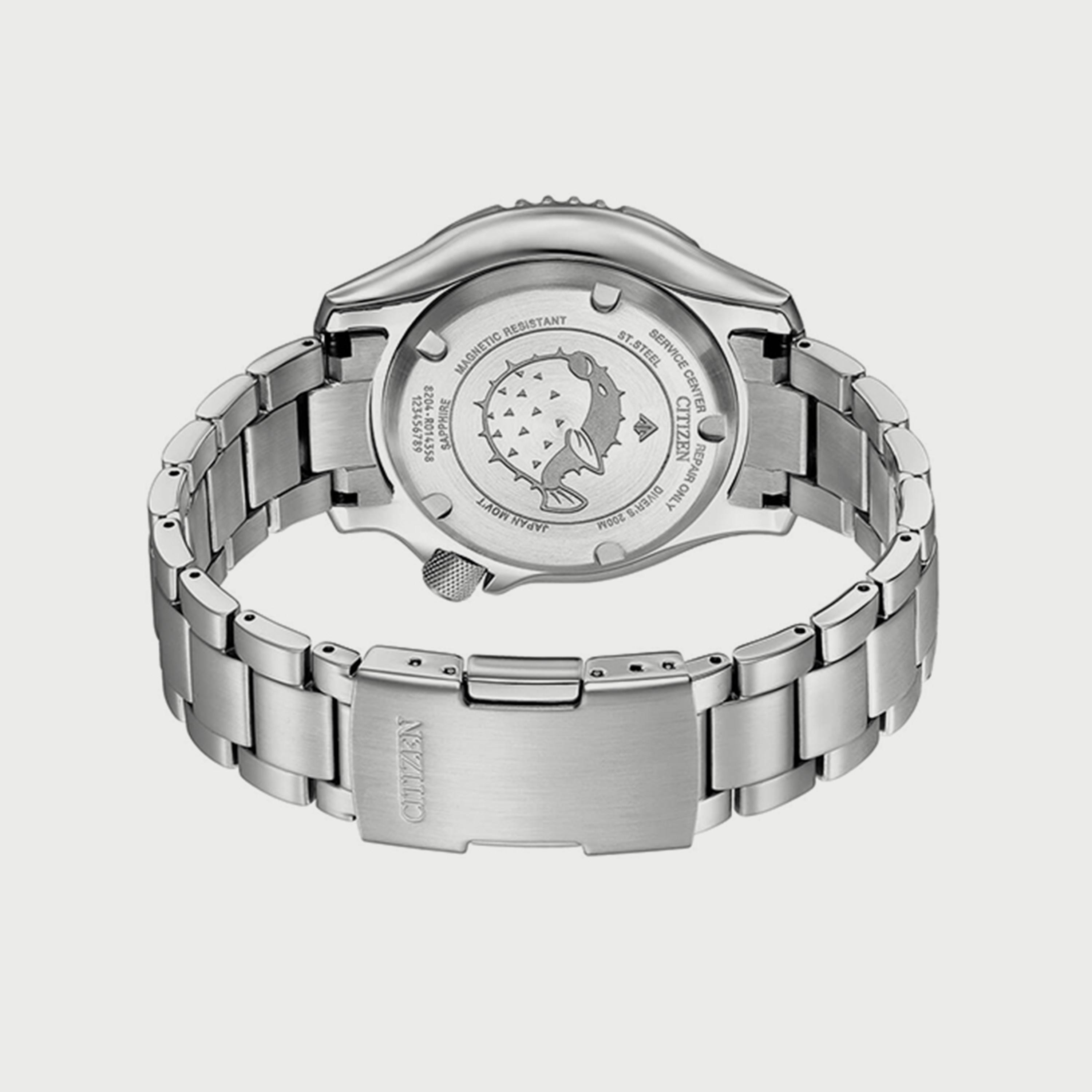  NY0131-81X ساعة سيتيزن بروماستر للرجال 48 ملم انالوج المزود بسوار سيليكون الفضي-men-watchesandjewellery-watches-image-3