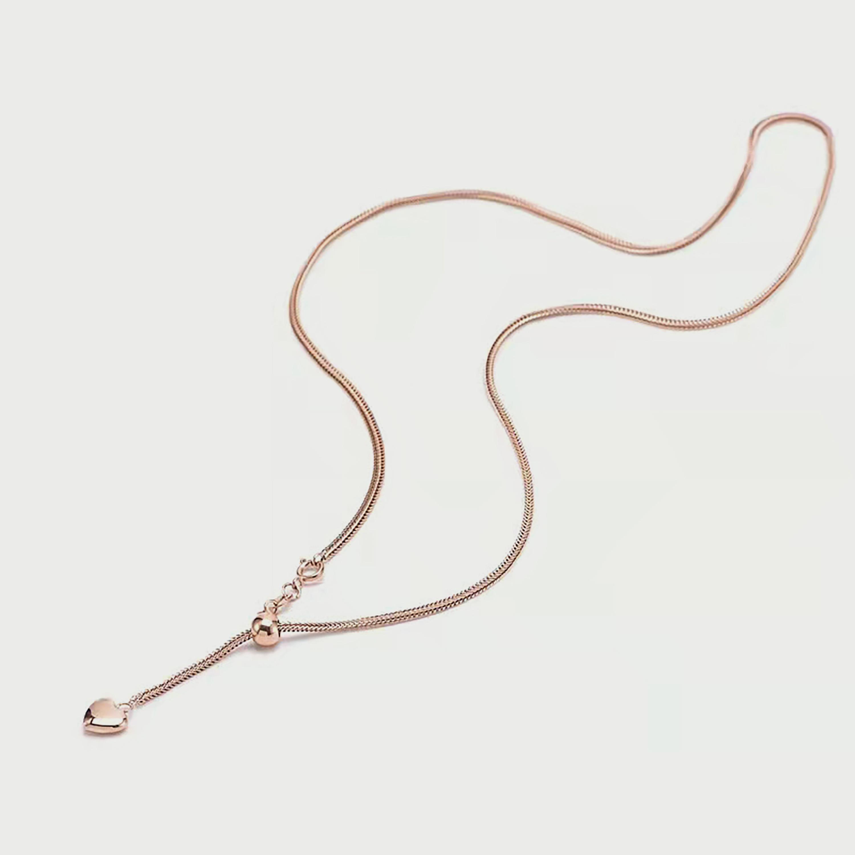  LC.N.01233.110 قلادة للنساء من لي كوبرمع دلايات الستانلس ستيل الذهبي الوردي-women-watchesandjewellery-jewellery-necklacesandpendants-image-1