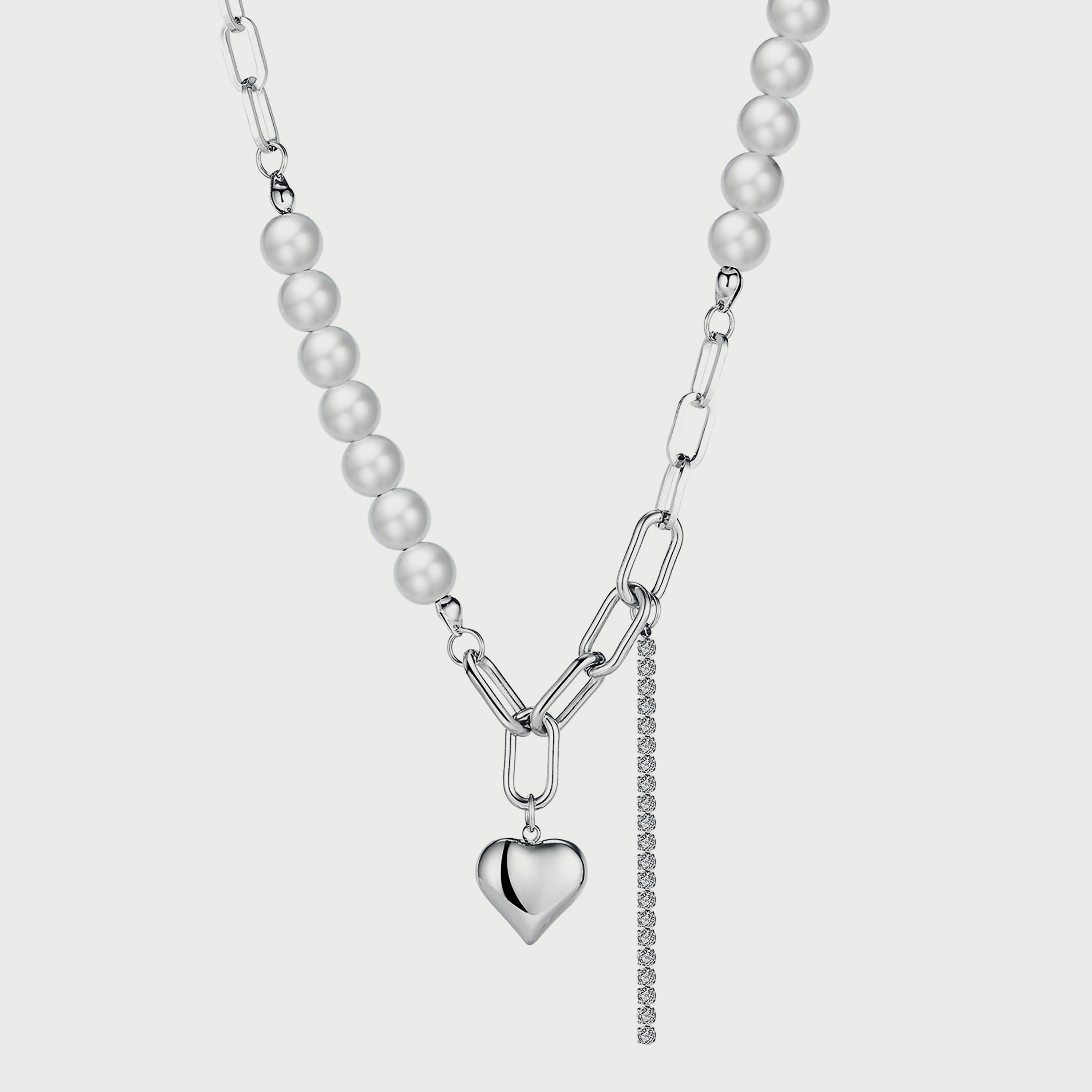  LC.N.01249.330 قلادة للنساء من لي كوبر سلاسل من الستانلس ستيل الفضي-women-watchesandjewellery-jewellery-necklacesandpendants-image-1