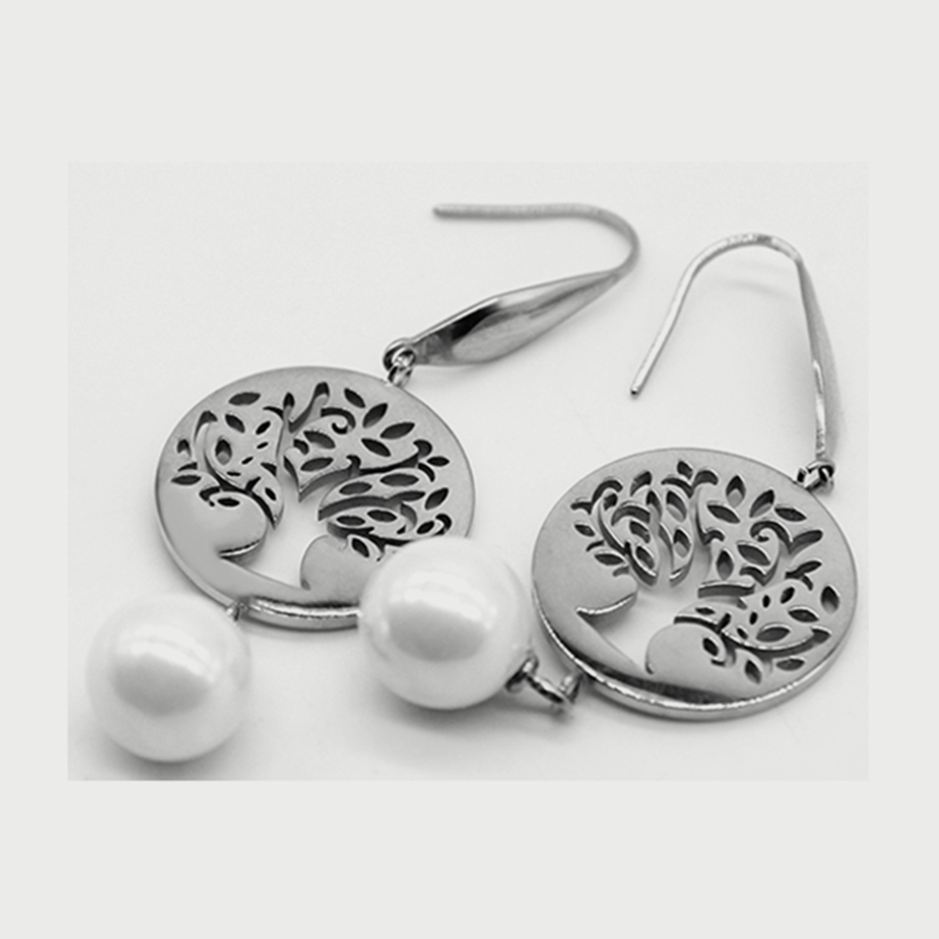 Lee Cooper Women's Silver Stainless Steel Drop Earrings LC.E.01068.330-women-watchesandjewellery-jewellery-earrings-image-1