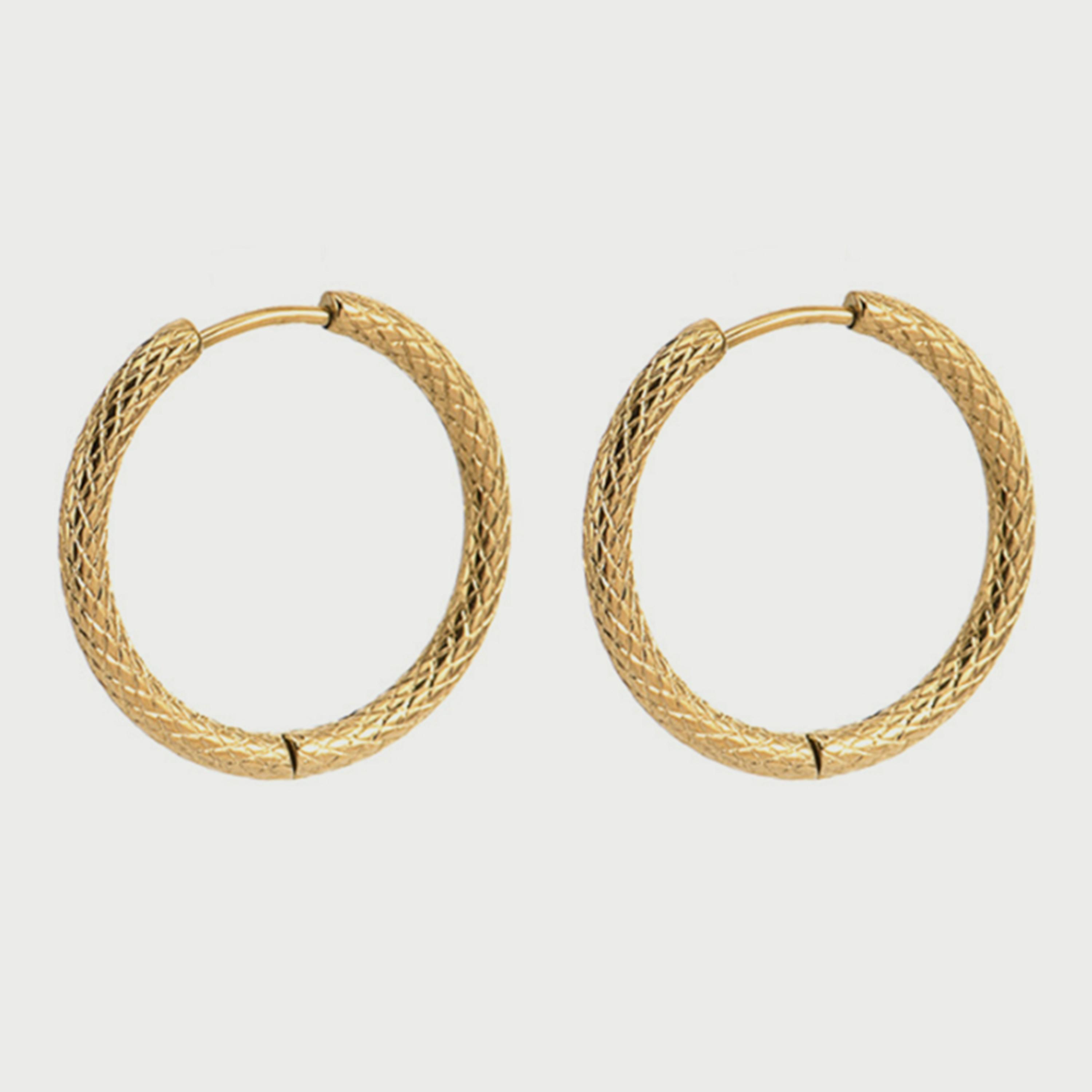  LC.E.01299.110 أقراط لي كوبر للنساء  من الستانلس ستيل باللون الذهبي-women-watchesandjewellery-jewellery-earrings-image-1