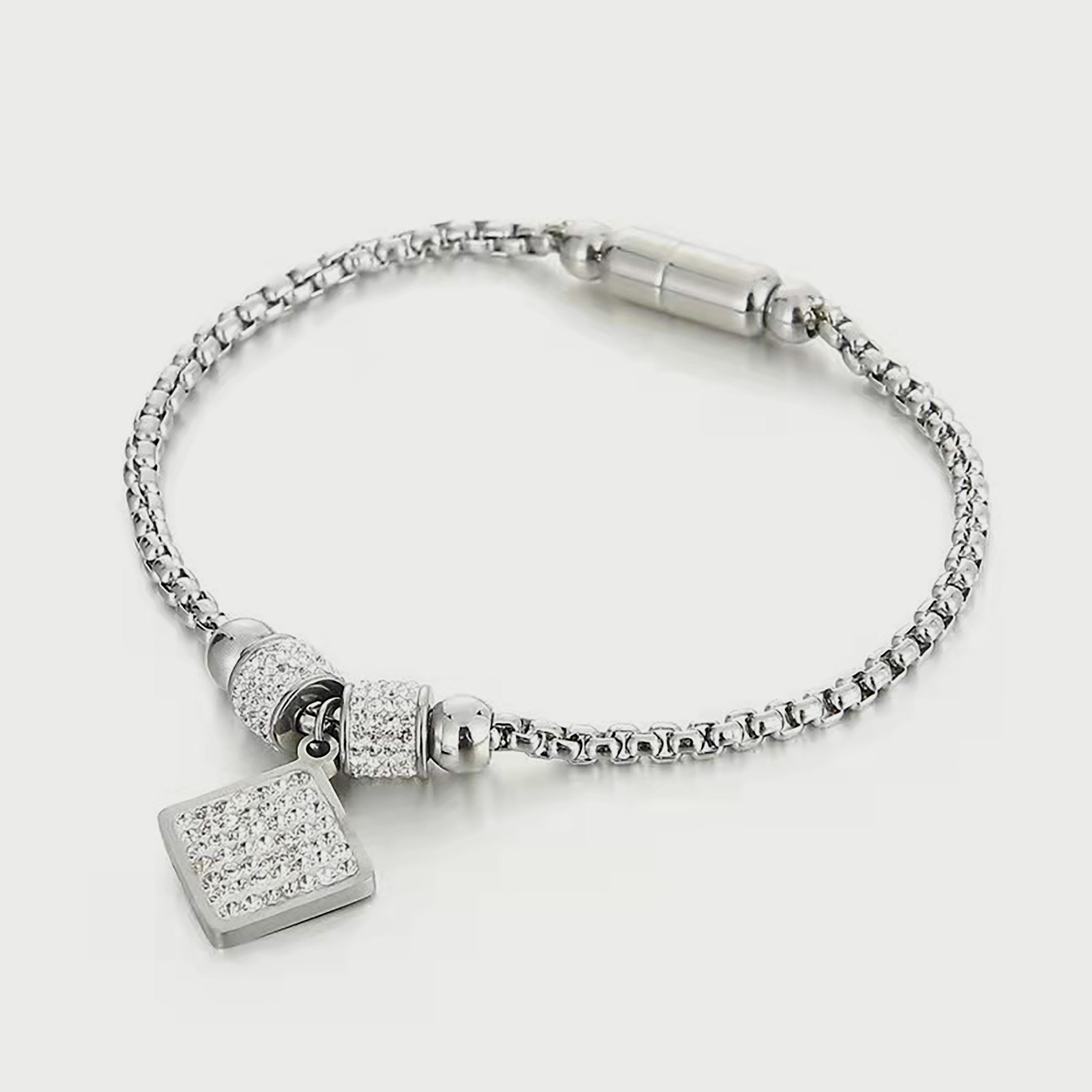  LC.B.01243.330 سوارمن لي كوبر للنساء من الستنالس ستيل باللون الفضي -women-watchesandjewellery-jewellery-banglesandbracelets-image-1